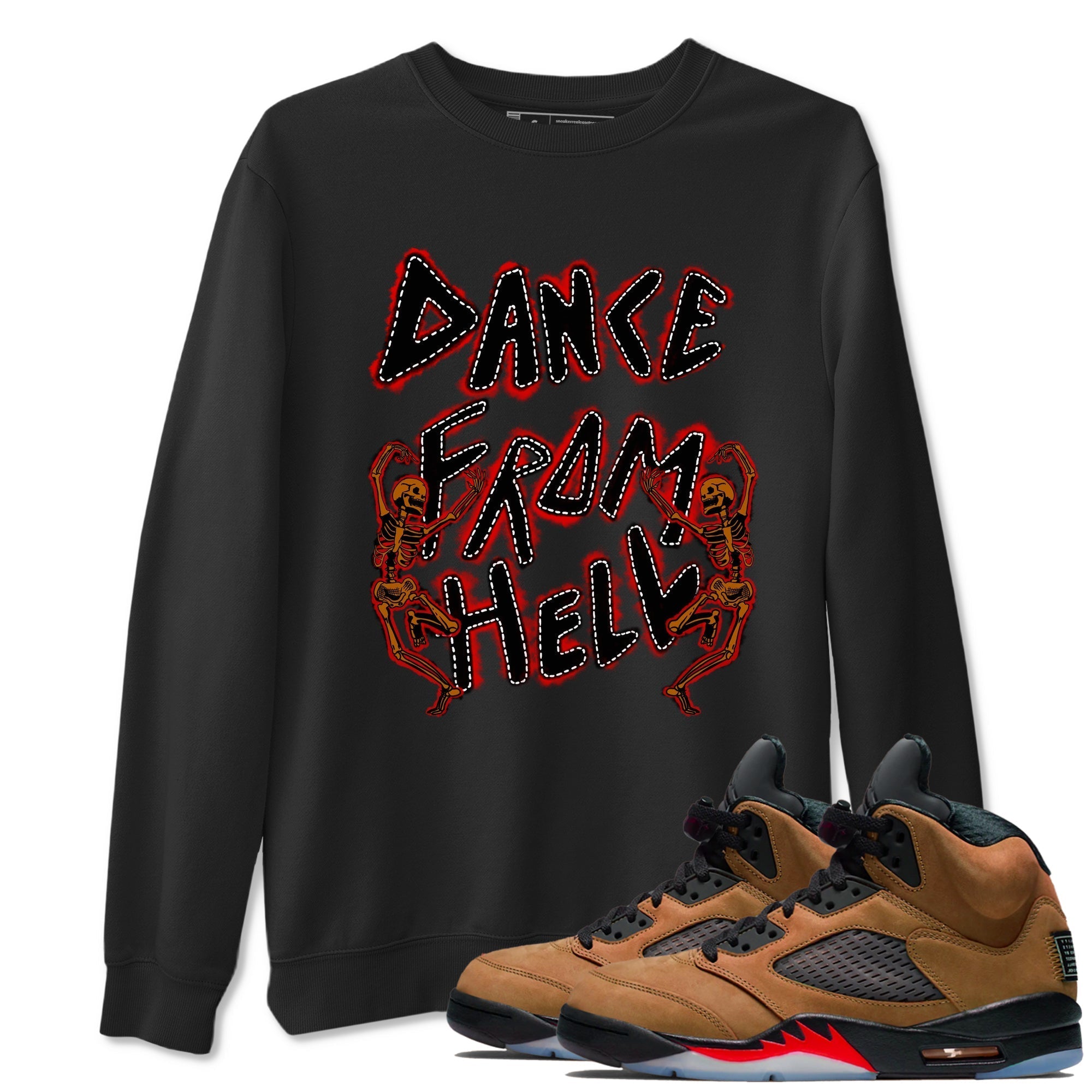 Dance From Hell snkmatch Tees - Air Jordan 5 Archaeo Brown