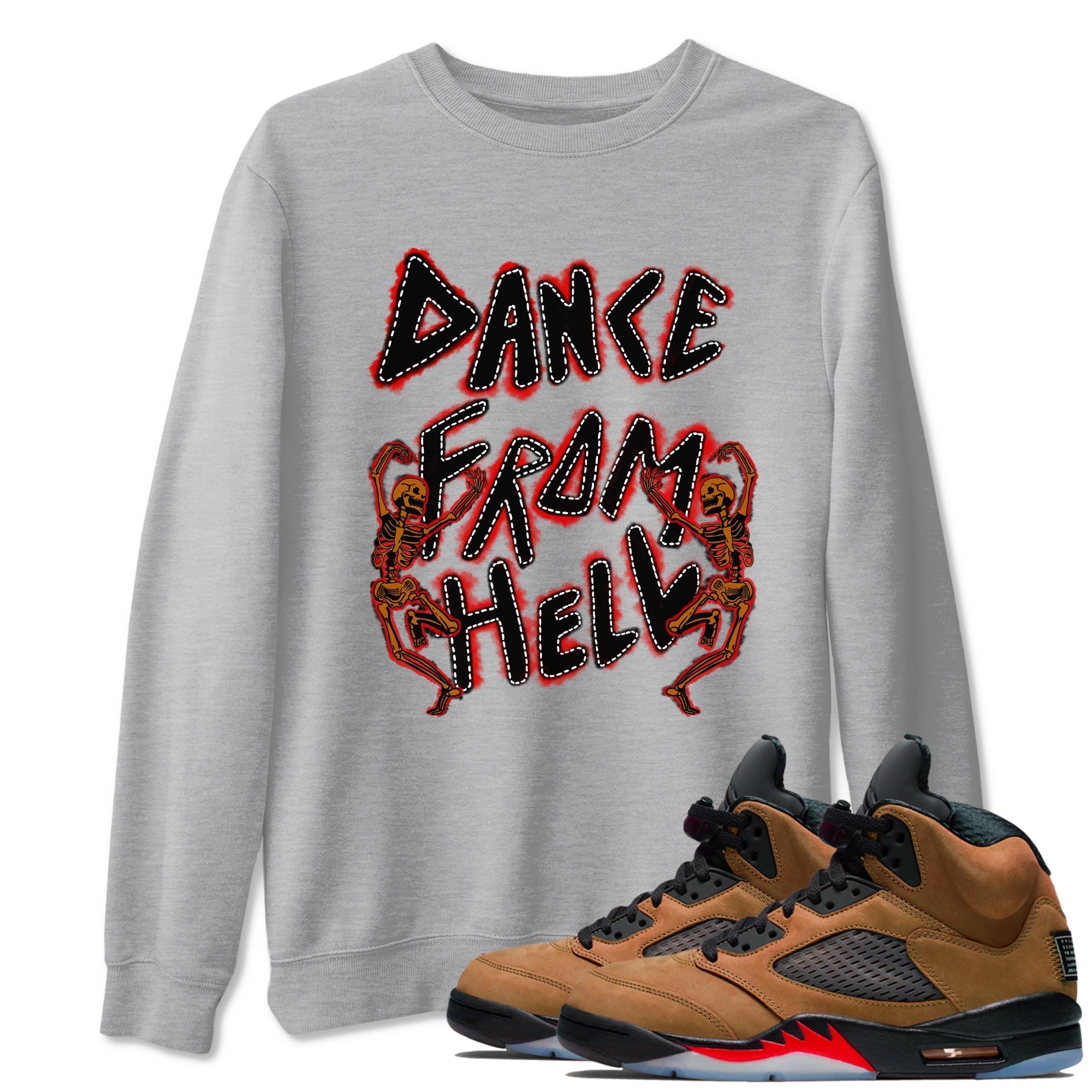 Dance From Hell snkmatch Tees - Air Jordan 5 Archaeo Brown