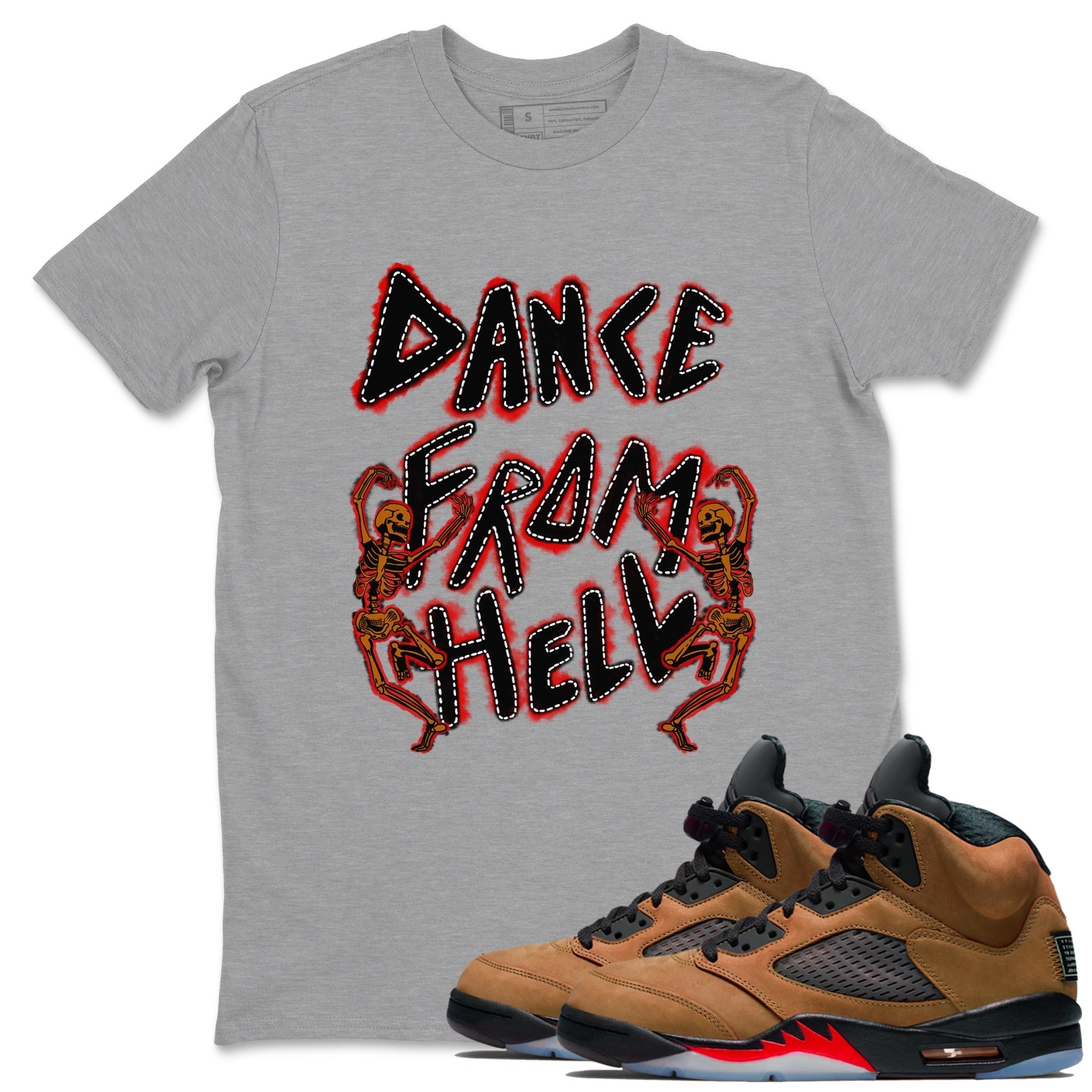 Dance From Hell snkmatch Tees - Air Jordan 5 Archaeo Brown