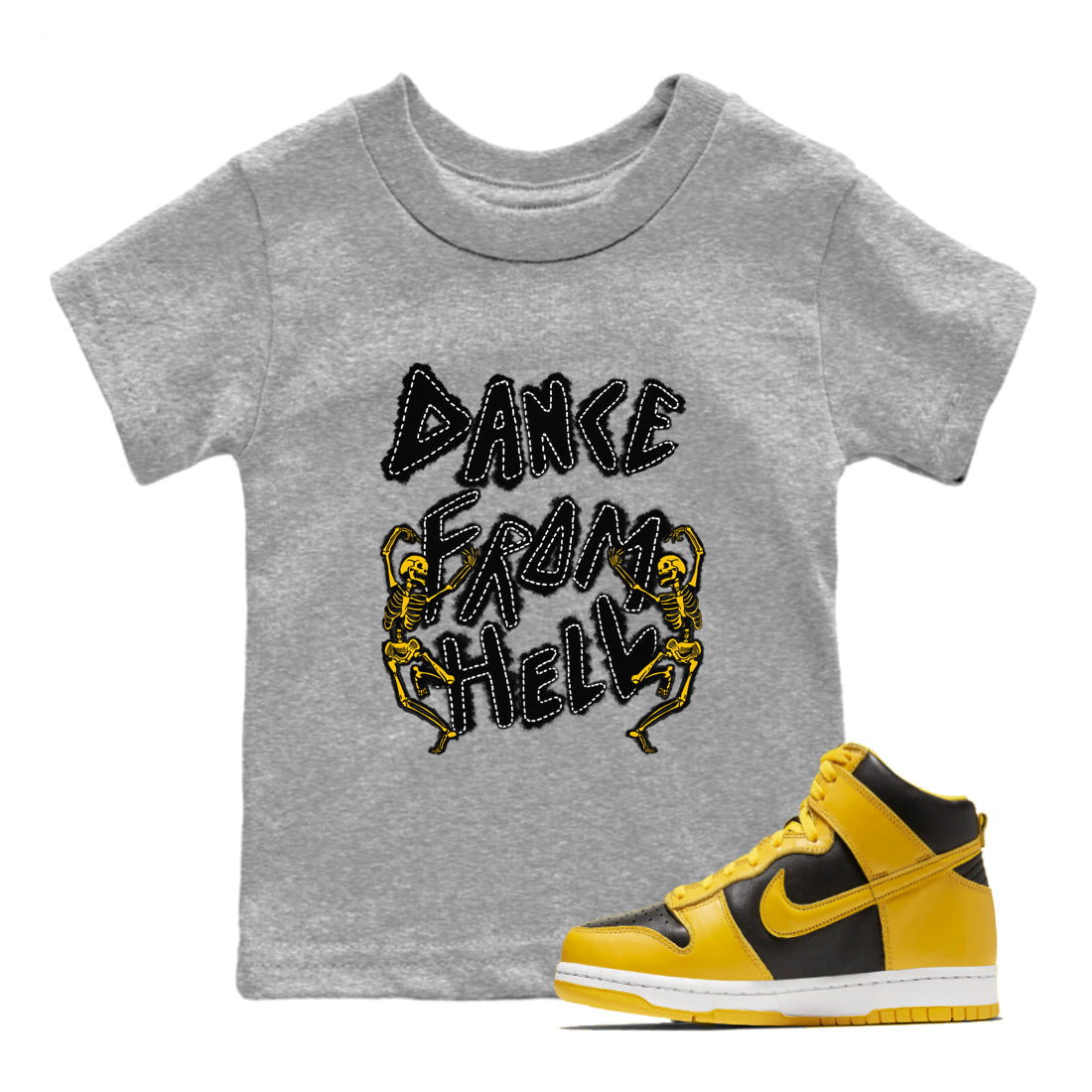 Dance From Hell snkmatch Tees Kids - Dunk High Pollen