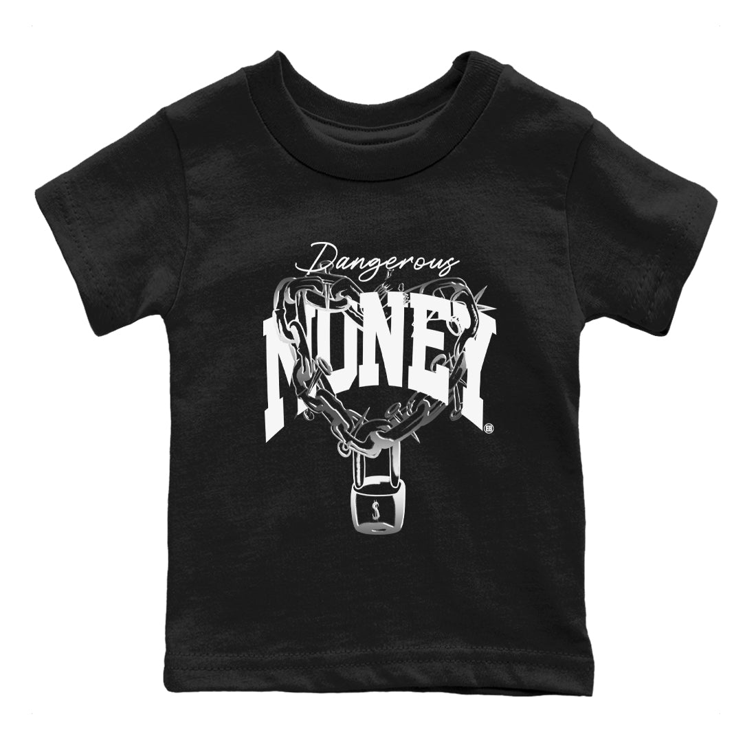 Dangerous Money snkmatch Tees Kids - AE 1 Silver Metallic