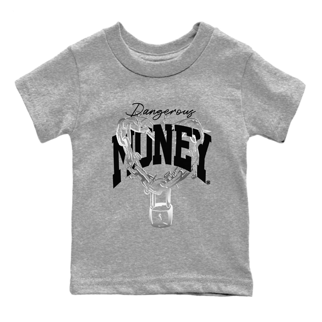 Dangerous Money snkmatch Tees Kids - AE 1 Silver Metallic