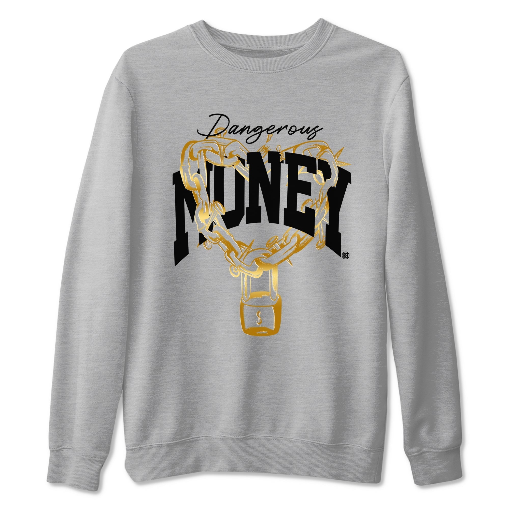 Dangerous Money snkmatch Tees - Air Jordan 1 Black Metallic Gold
