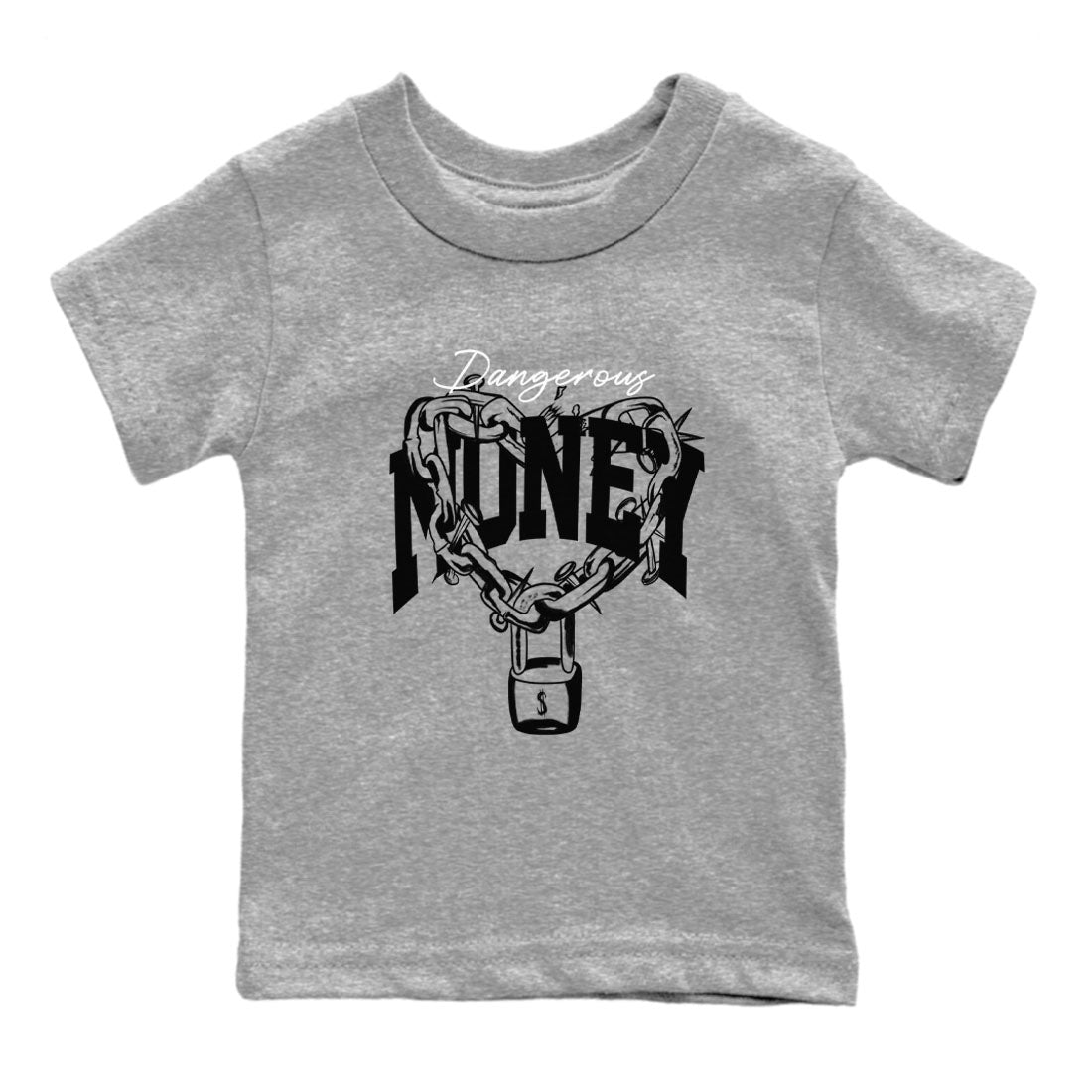 Dangerous Money snkmatch Tees Kids - Air Jordan 1 Black White