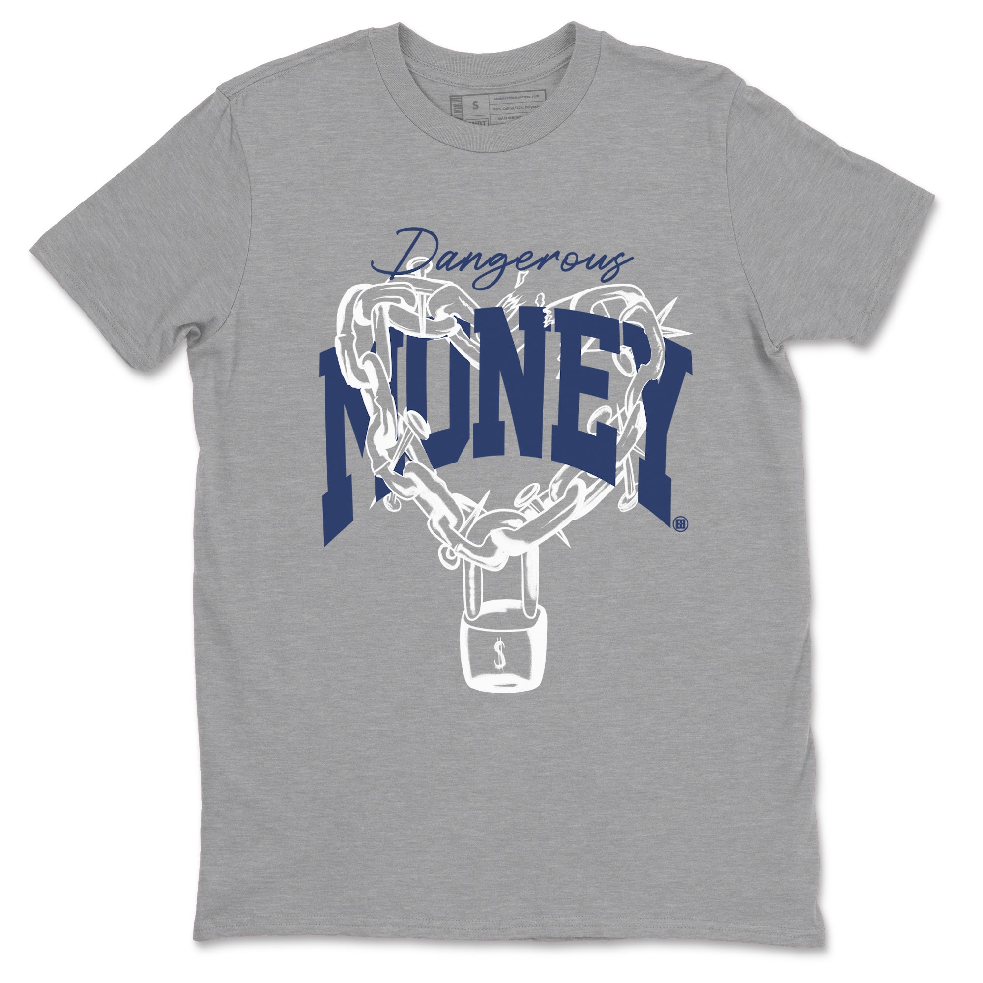 Dangerous Money snkmatch Tees - Air Jordan 1 Midnight Navy