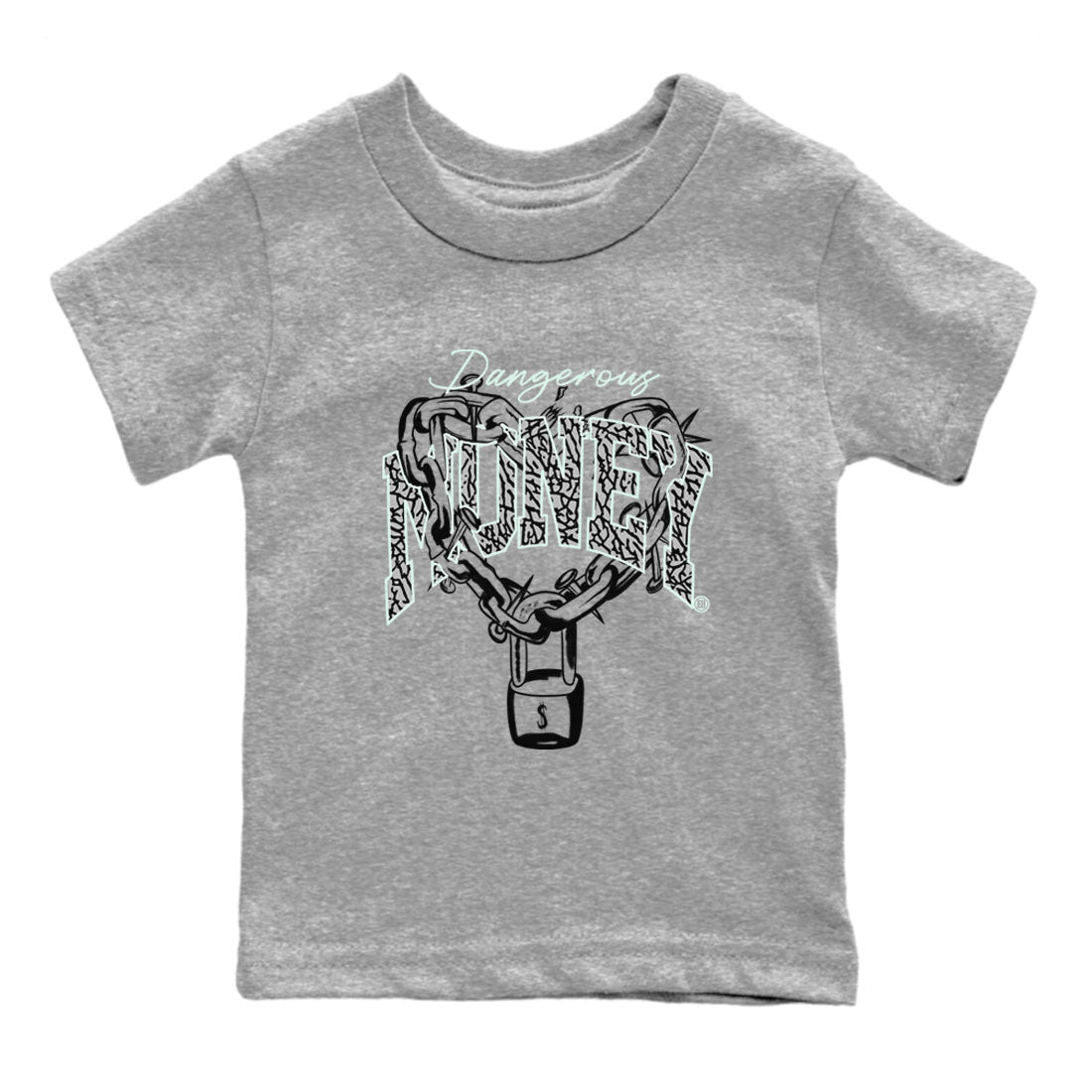 Dangerous Money snkmatch Tees Kids - Air Jordan 3 Green Glow