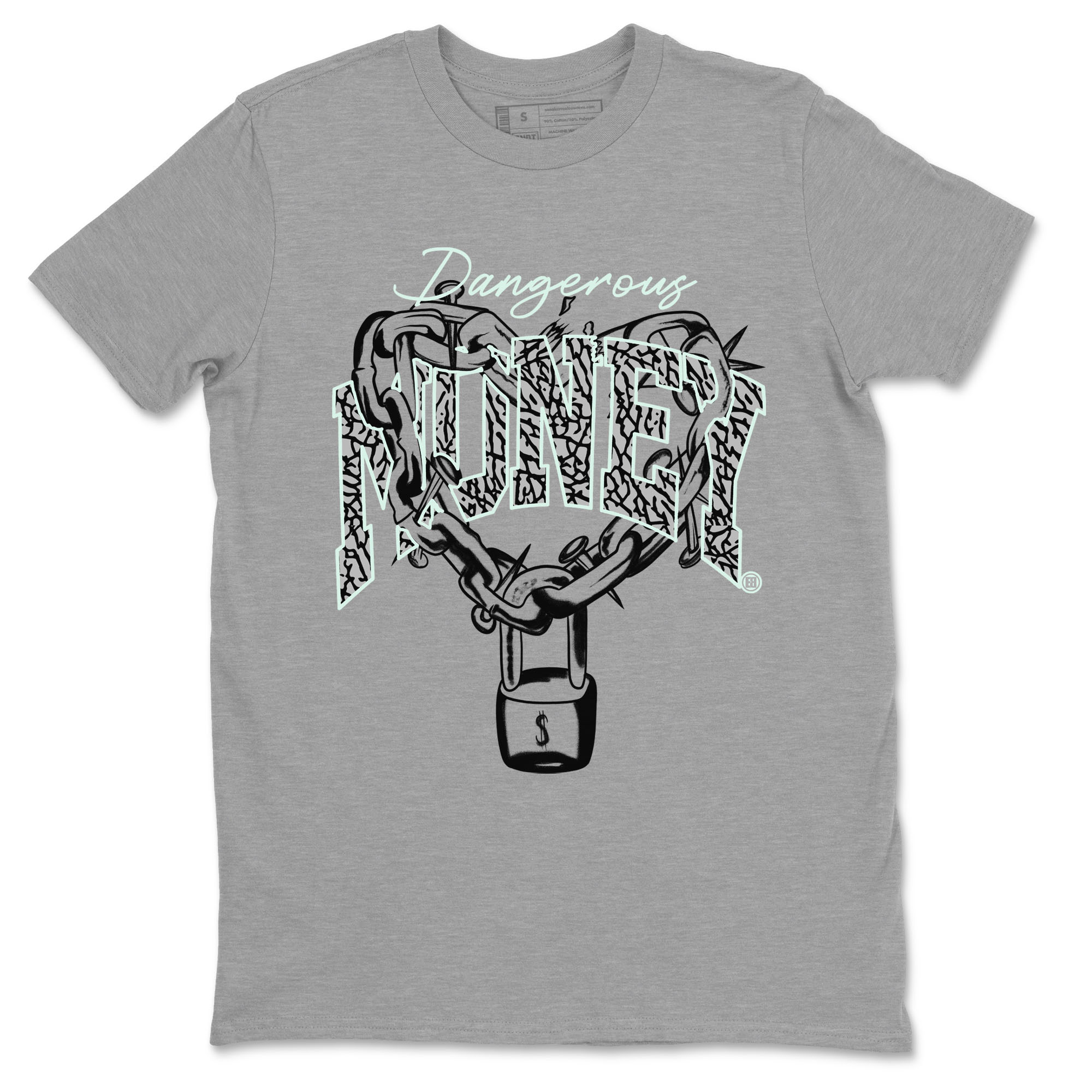 Dangerous Money snkmatch Tees - Air Jordan 3 Green Glow