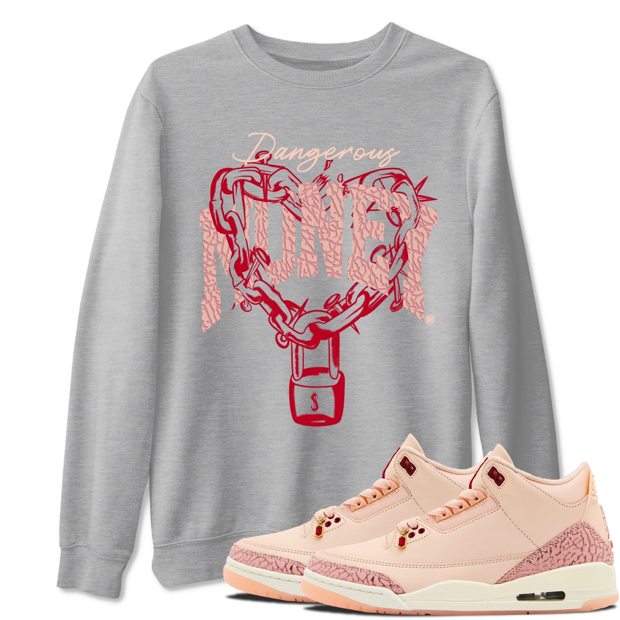 Dangerous Money snkmatch Tees - Air Jordan 3 Valentines Day