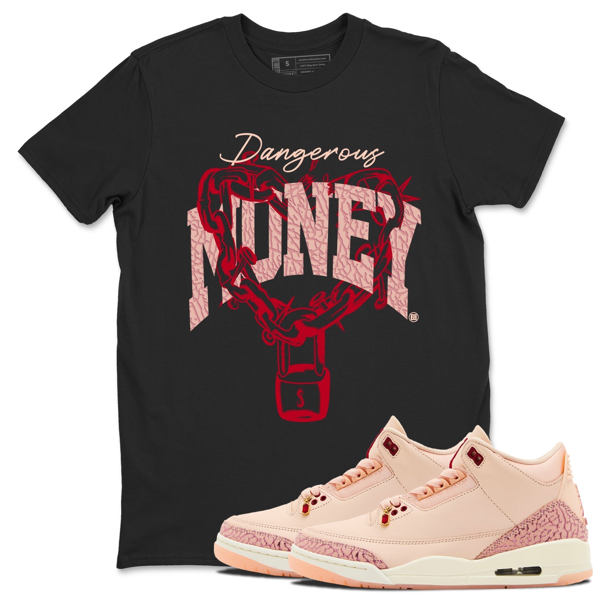 Dangerous Money snkmatch Tees - Air Jordan 3 Valentines Day