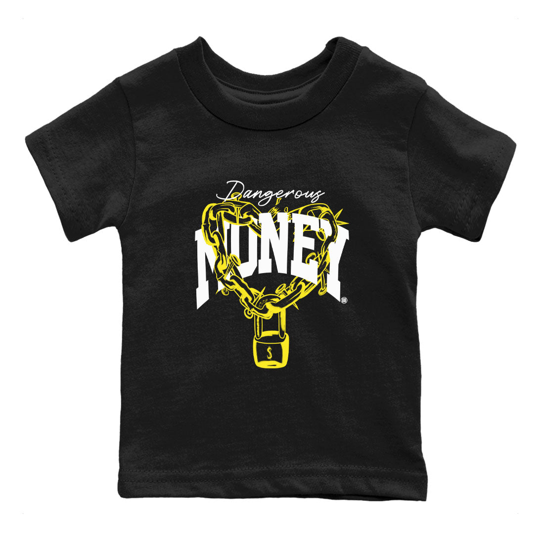 Dangerous Money snkmatch Tees Kids - Air Jordan 4 Vivid Sulfur