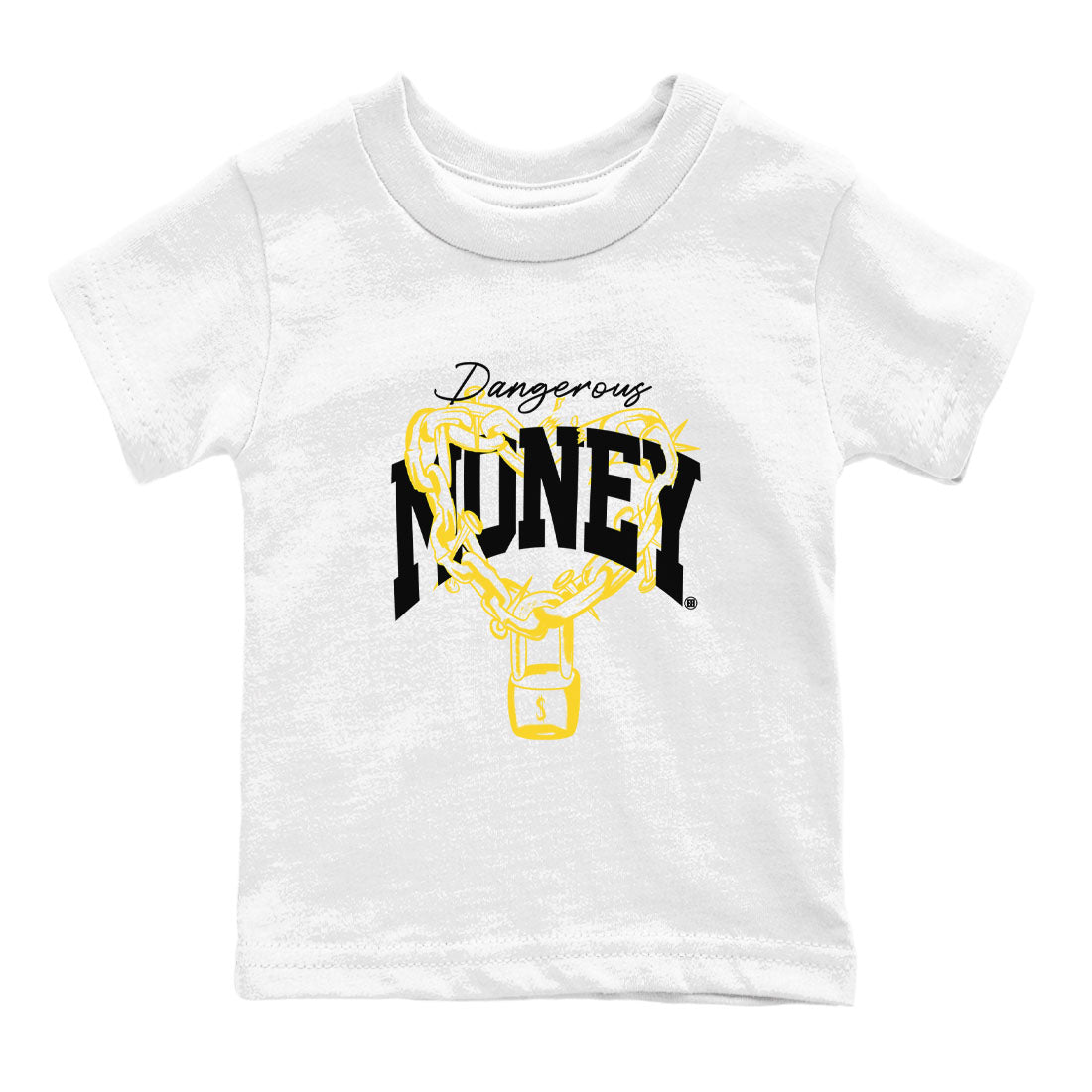 Dangerous Money snkmatch Tees Kids - Air Jordan 4 Vivid Sulfur