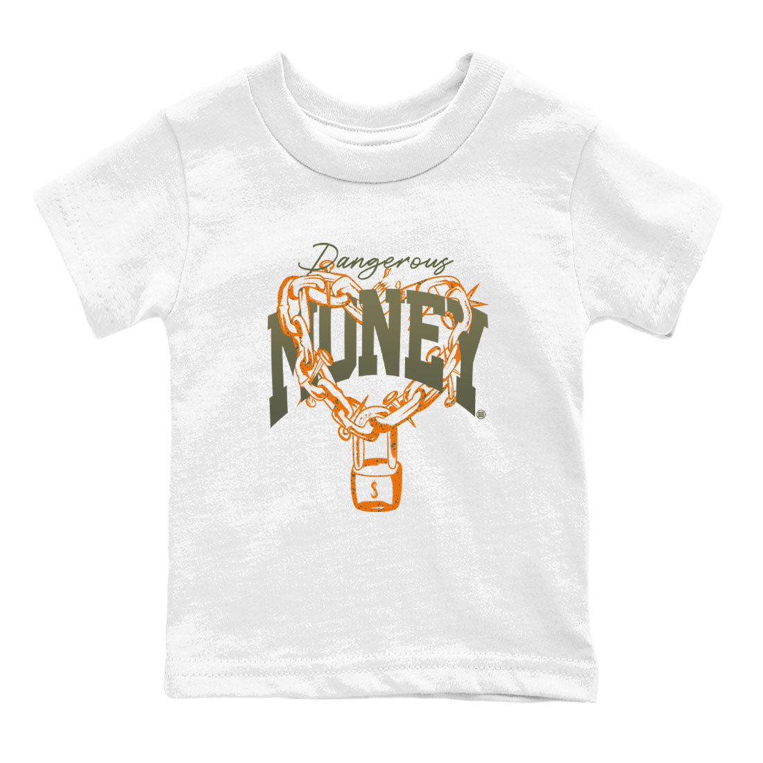 Dangerous Money snkmatch Tees Kids - Air Jordan 5 Olive