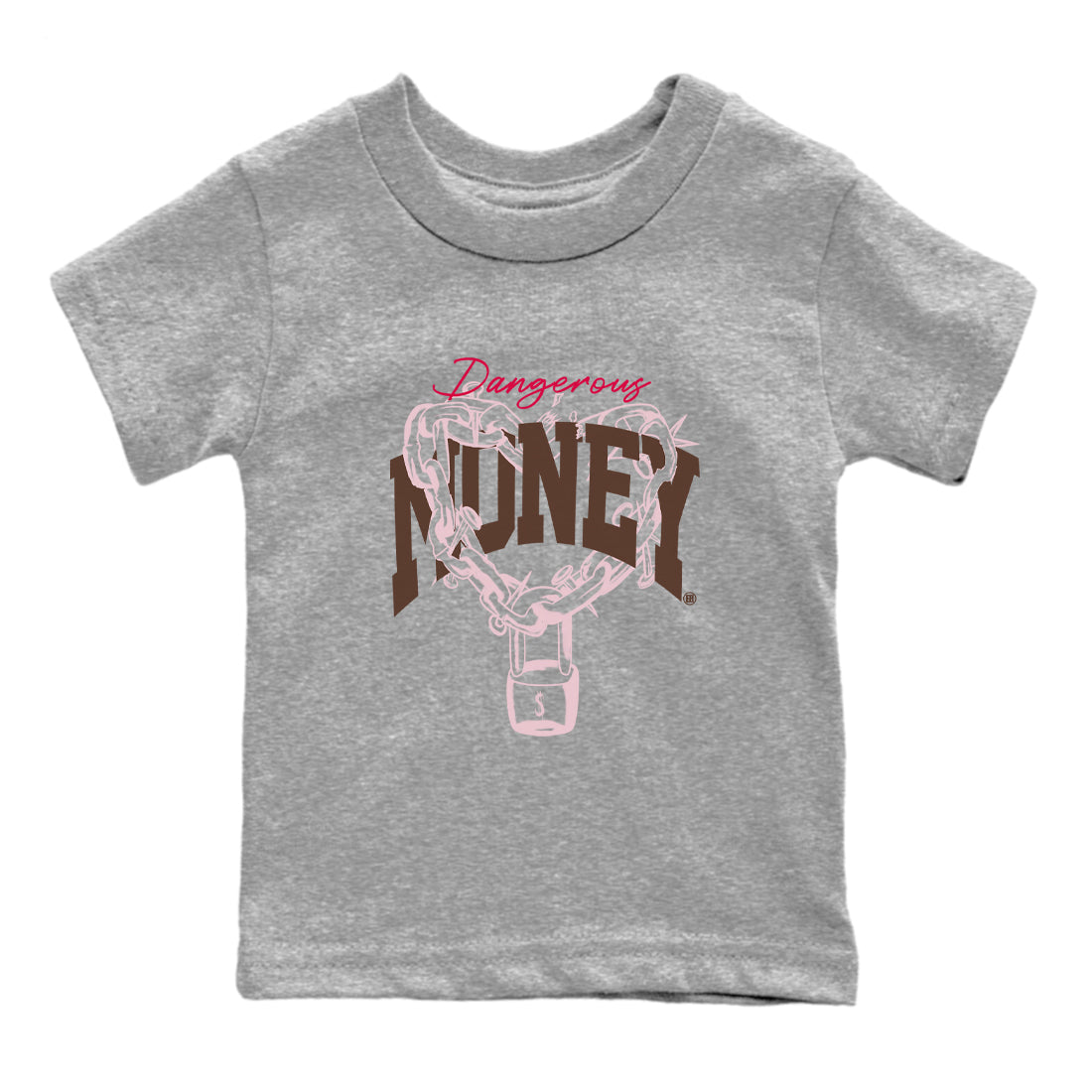 Dangerous Money snkmatch Tees Kids - Dunk Cacao Wow And Pink Foam