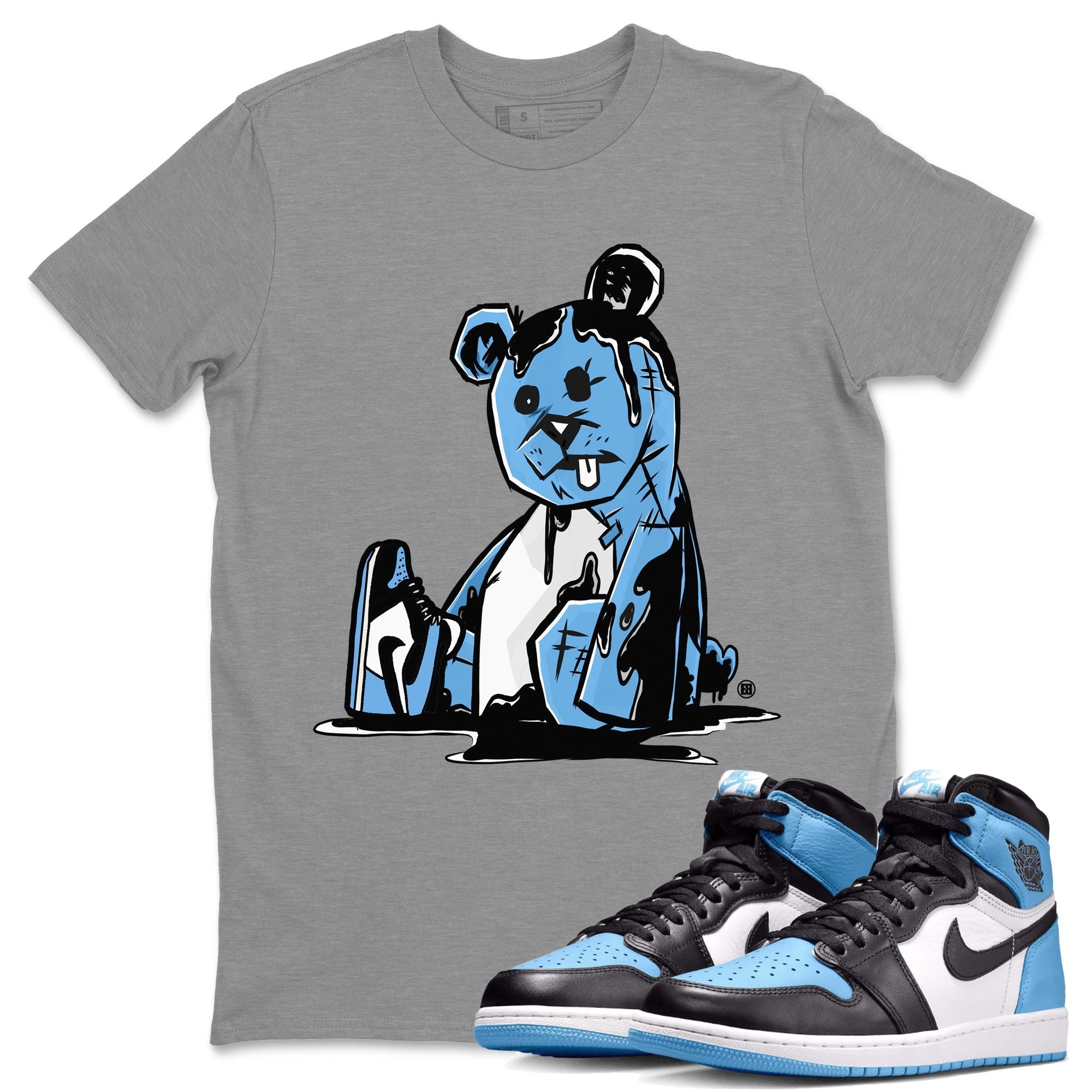 Dark Bear Unisex Tops - Air Jordan 1 UNC Toe