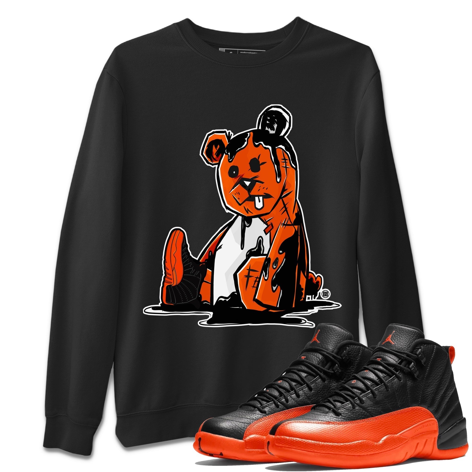 Dark Bear Unisex Tops - Air Jordan 12 Brilliant Orange
