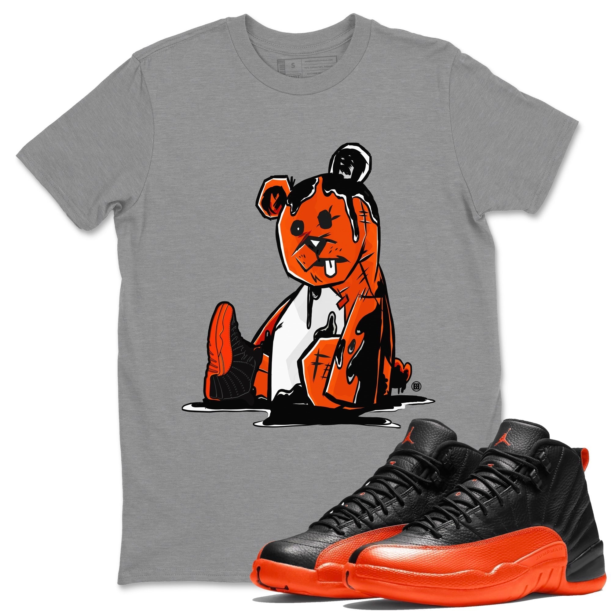 Dark Bear Unisex Tops - Air Jordan 12 Brilliant Orange
