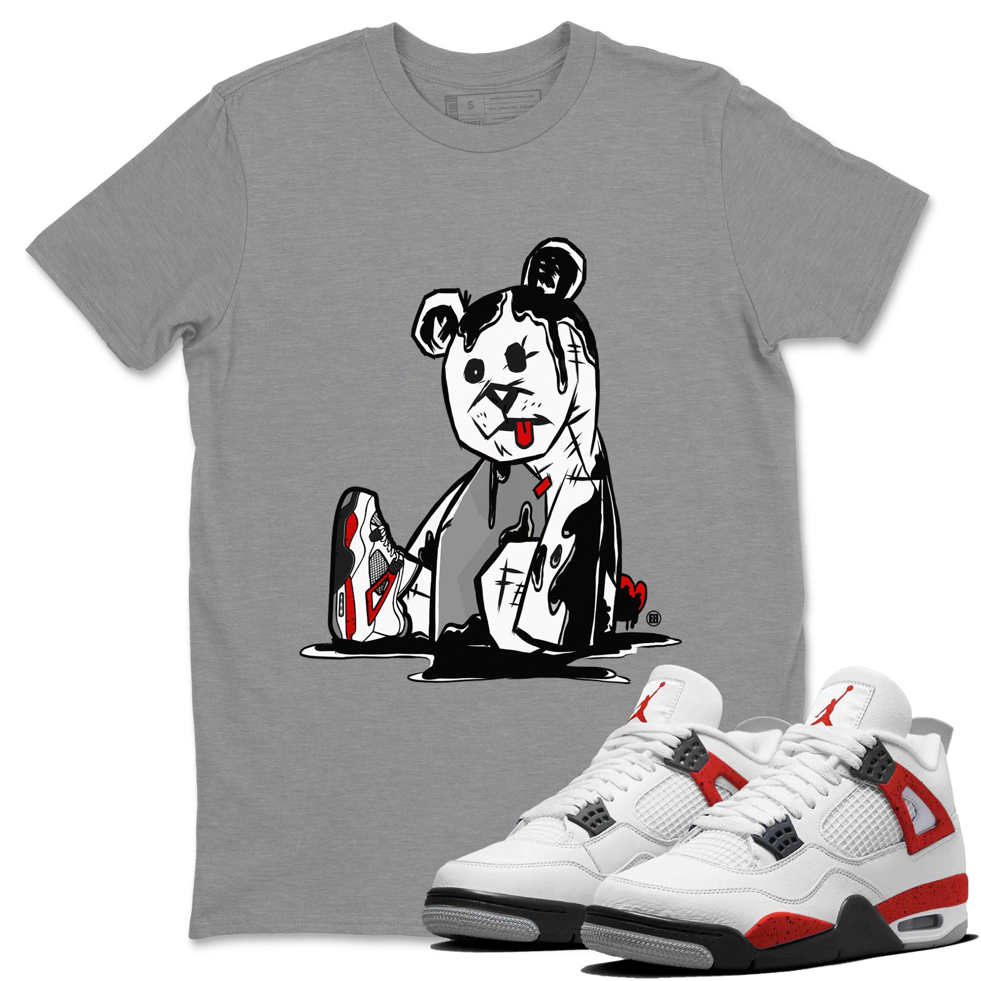 Dark Bear Unisex Tops - Air Jordan 4 Red Cement