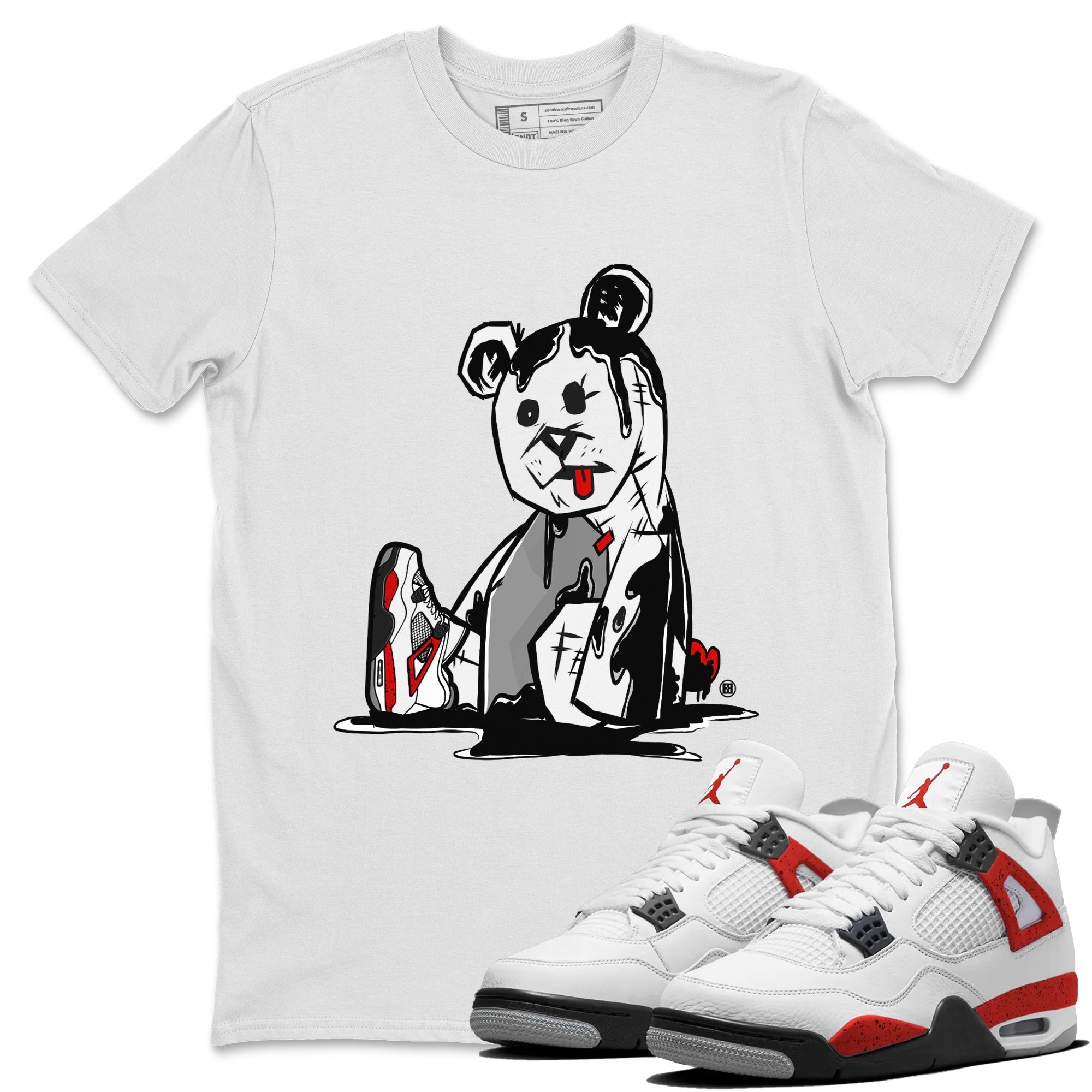 Dark Bear Unisex Tops - Air Jordan 4 Red Cement