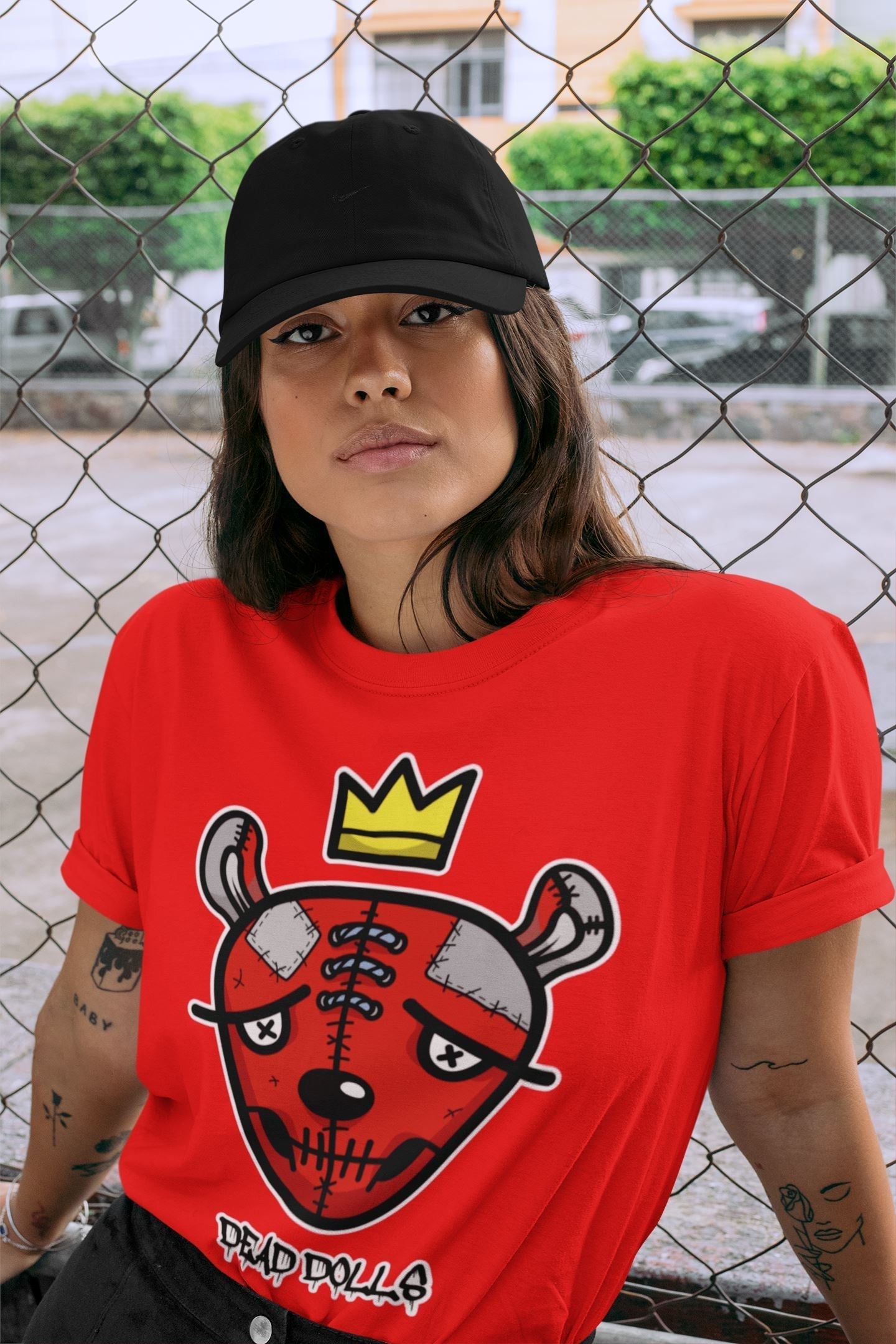 Dead Dolls Face Unisex Tops - Air Jordan 5 Raging Bull