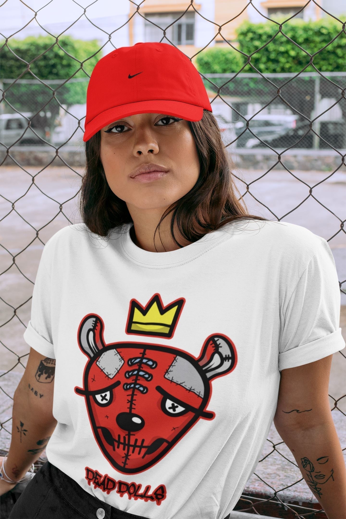 Dead Dolls Face Unisex Tops - Air Jordan 5 Raging Bull