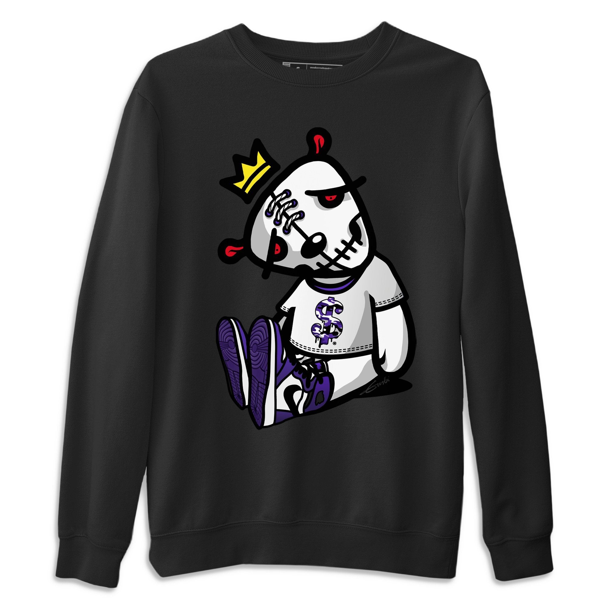 Dead Dolls Unisex Tops - Air Jordan 1 Court Purple