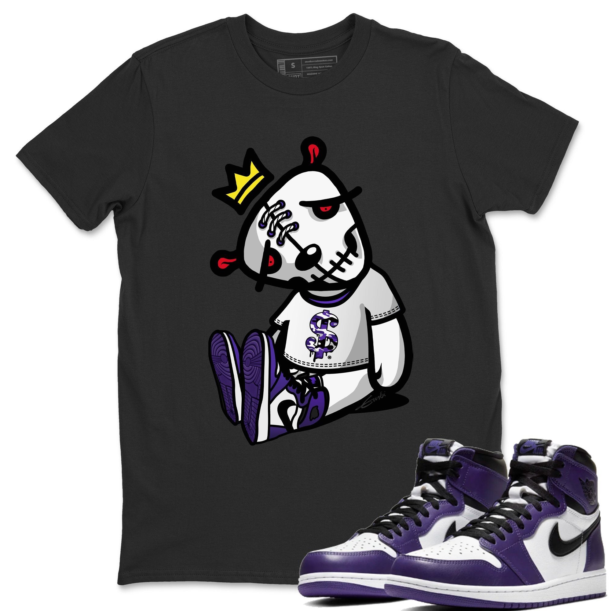 Dead Dolls Unisex Tops - Air Jordan 1 Court Purple
