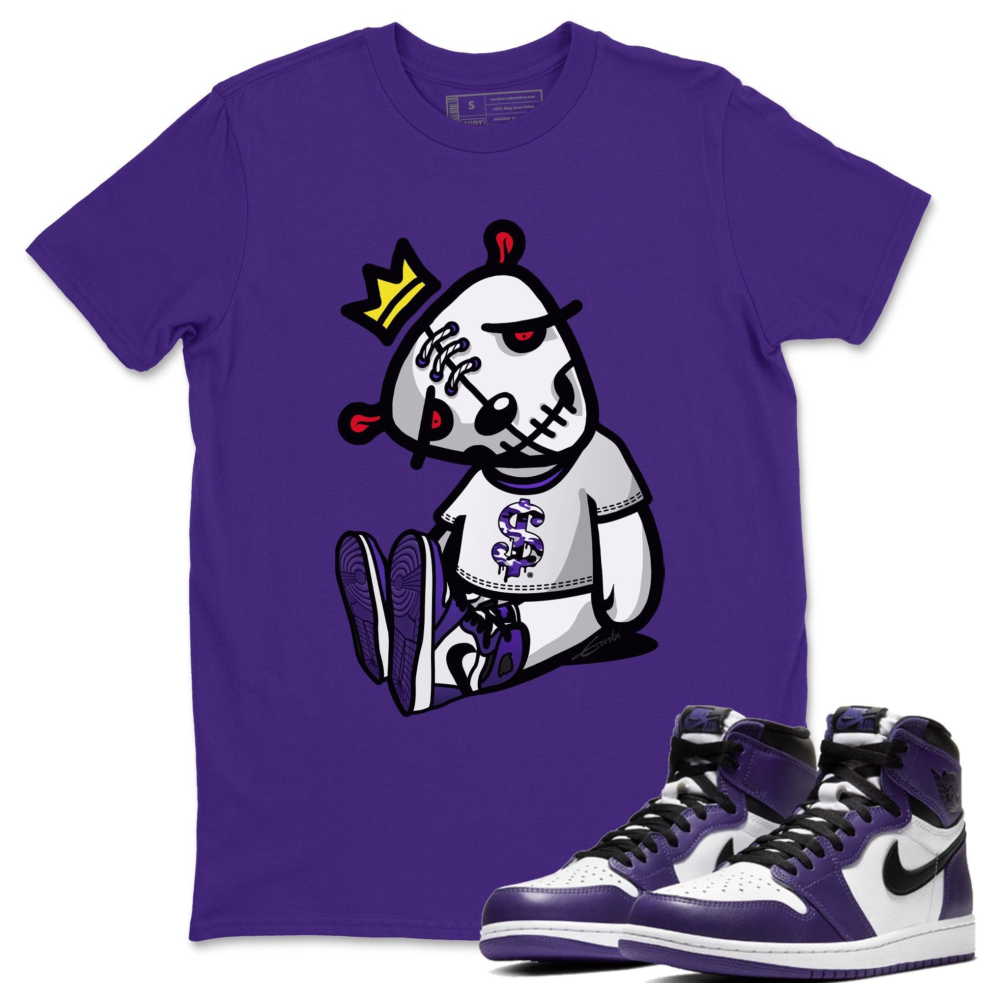 Dead Dolls Unisex Tops - Air Jordan 1 Court Purple