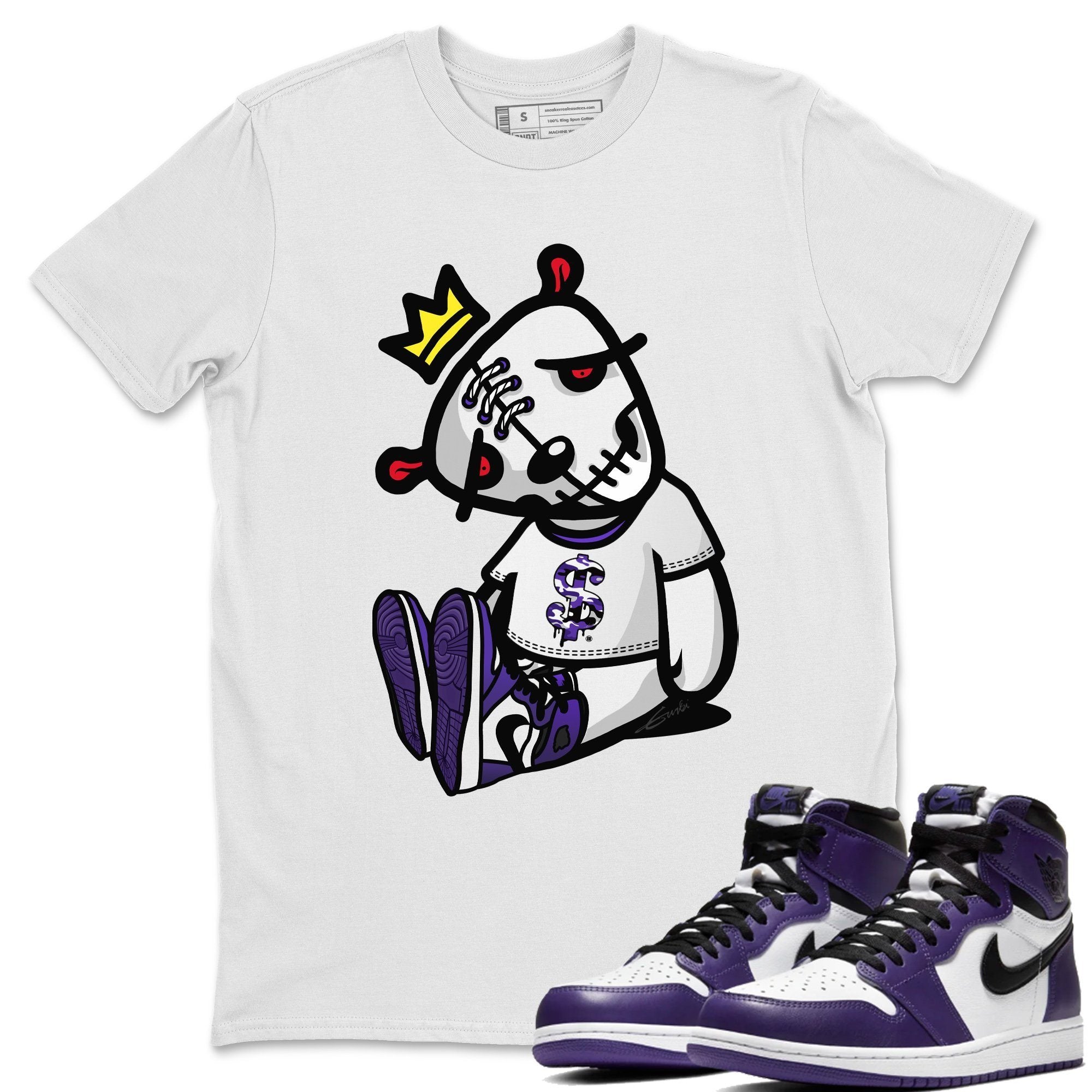 Dead Dolls Unisex Tops - Air Jordan 1 Court Purple