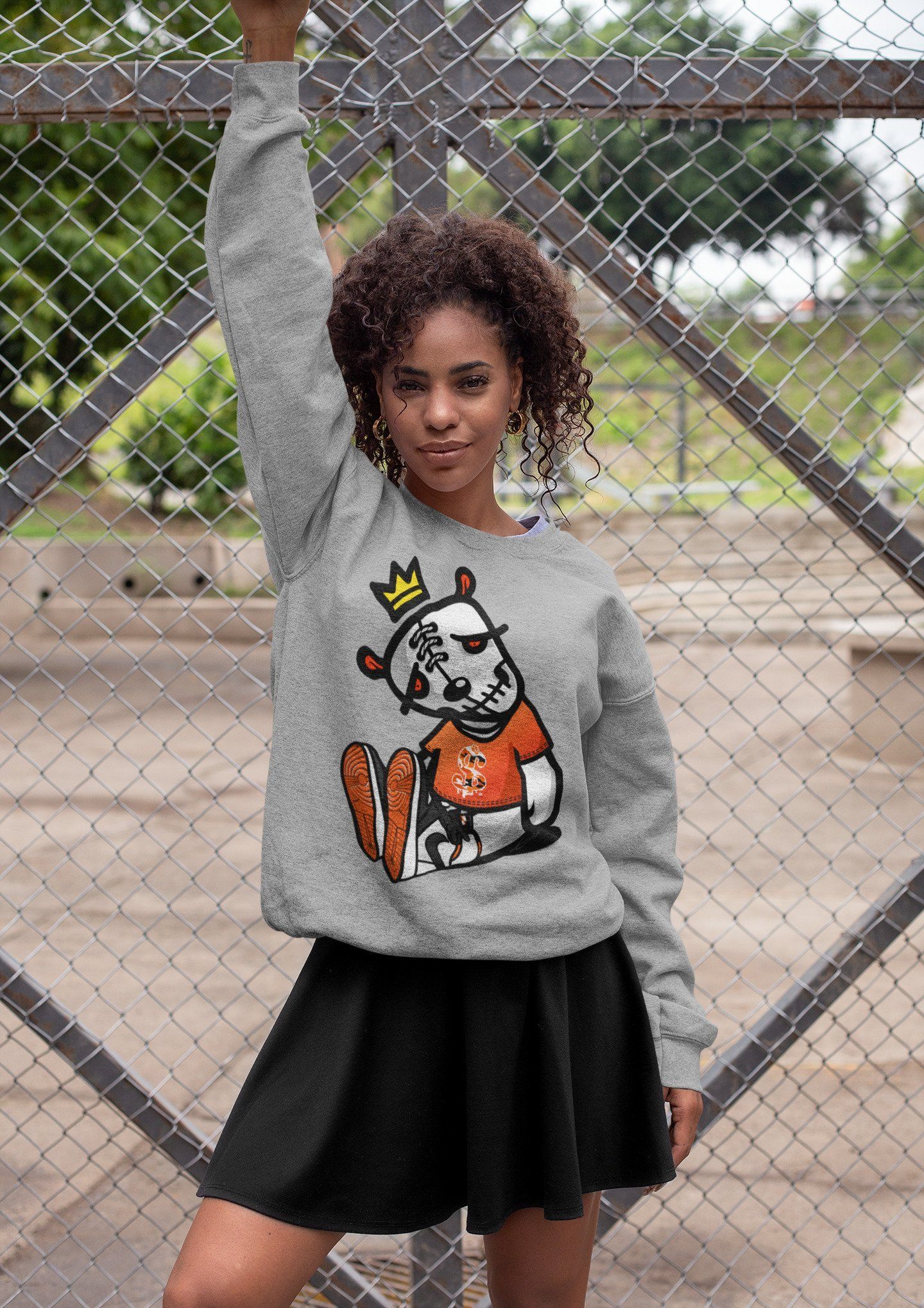 Dead Dolls Unisex Tops - Air Jordan 1 Electro Orange