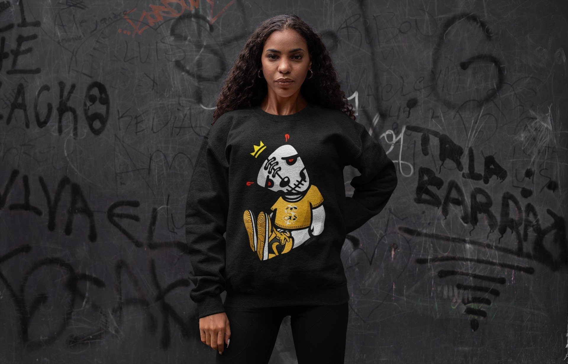 Dead Dolls Unisex Tops - Air Jordan 1 Pollen