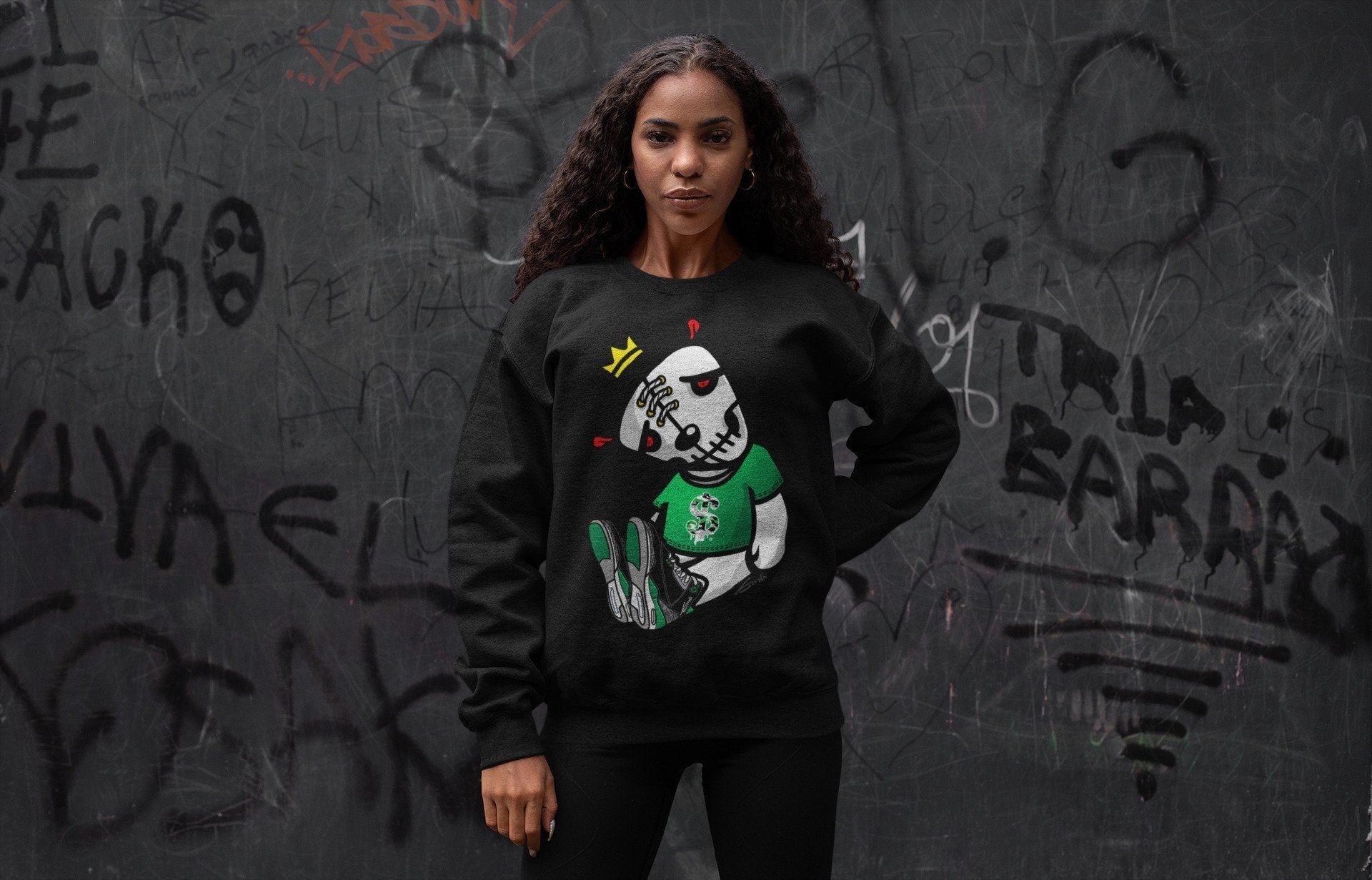 Dead Dolls Unisex Tops - Air Jordan 3 Pine Green