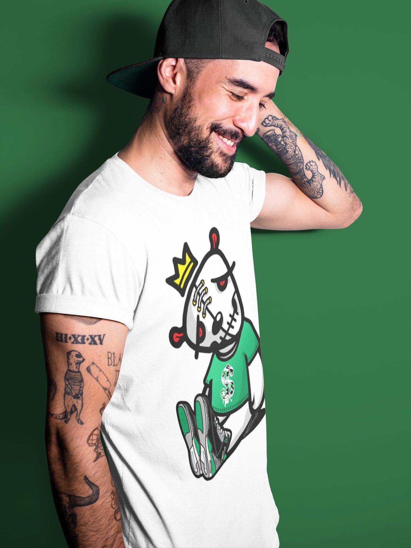 Dead Dolls Unisex Tops - Air Jordan 3 Pine Green
