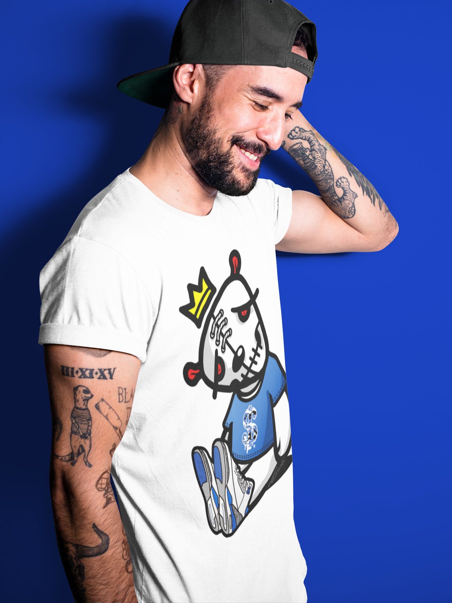 Dead Dolls Unisex Tops - Air Jordan 3 Racer Blue