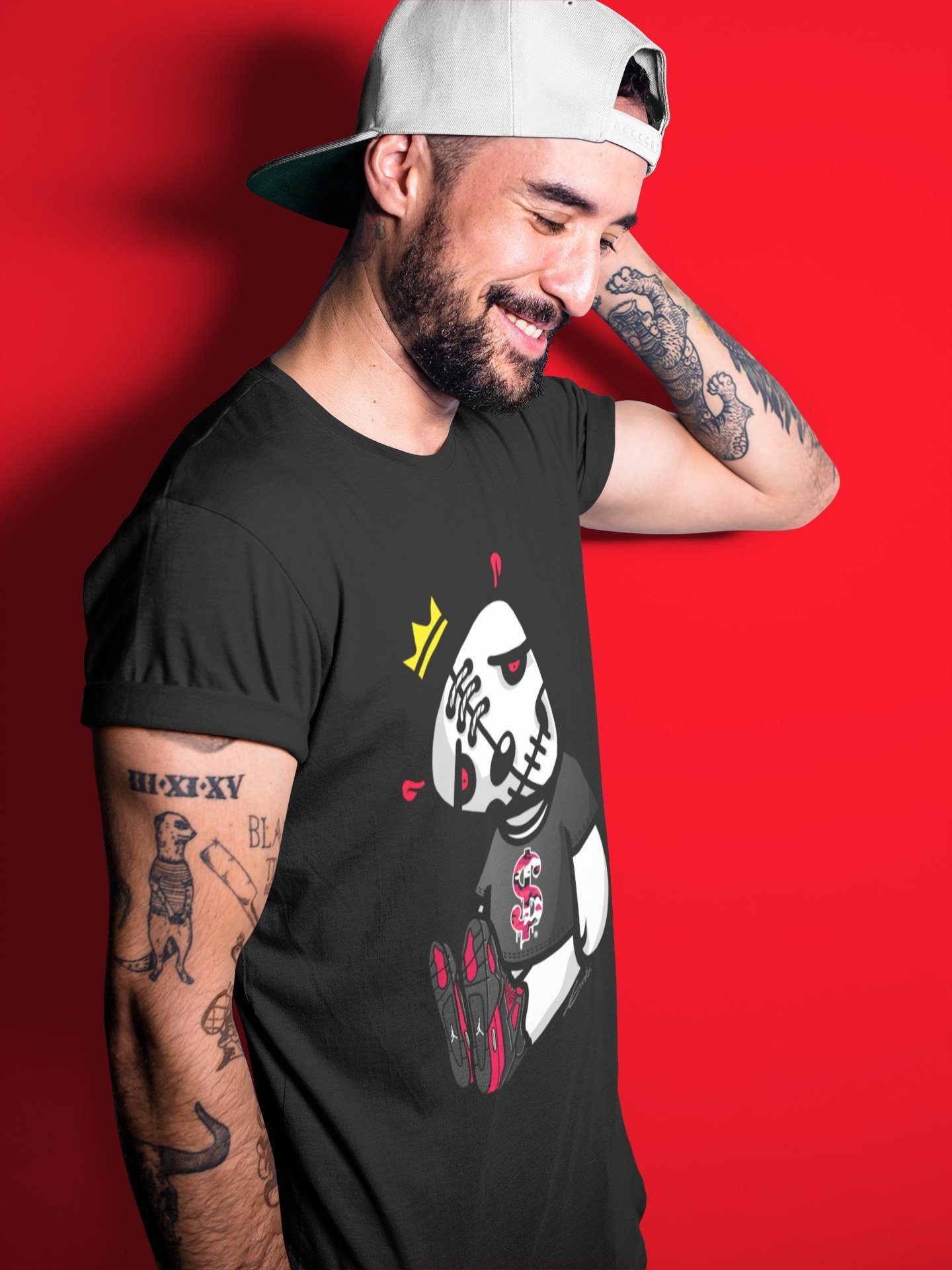 Dead Dolls Unisex Tops - Air Jordan 4 Red Thunder