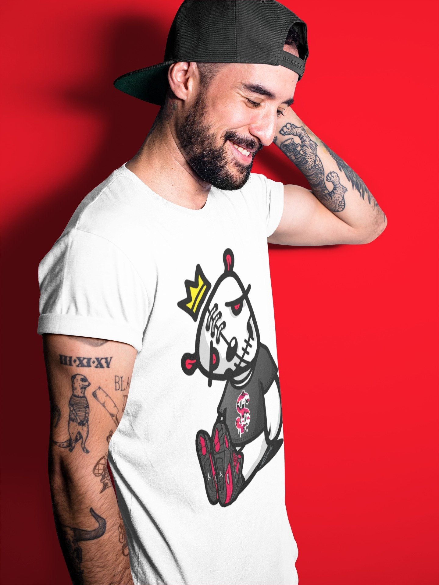 Dead Dolls Unisex Tops - Air Jordan 4 Red Thunder