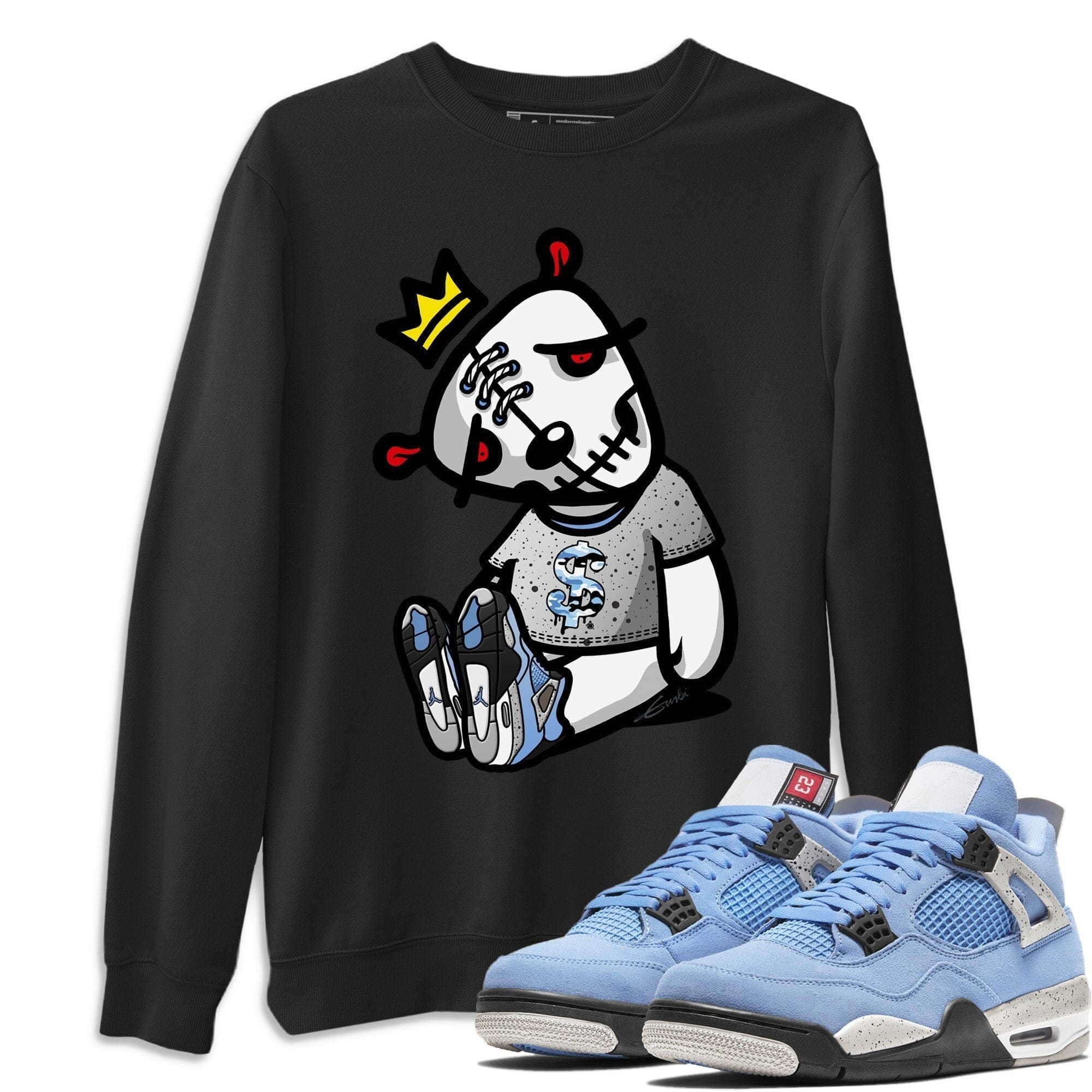 Dead Dolls Unisex Tops - Air Jordan 4 University Blue