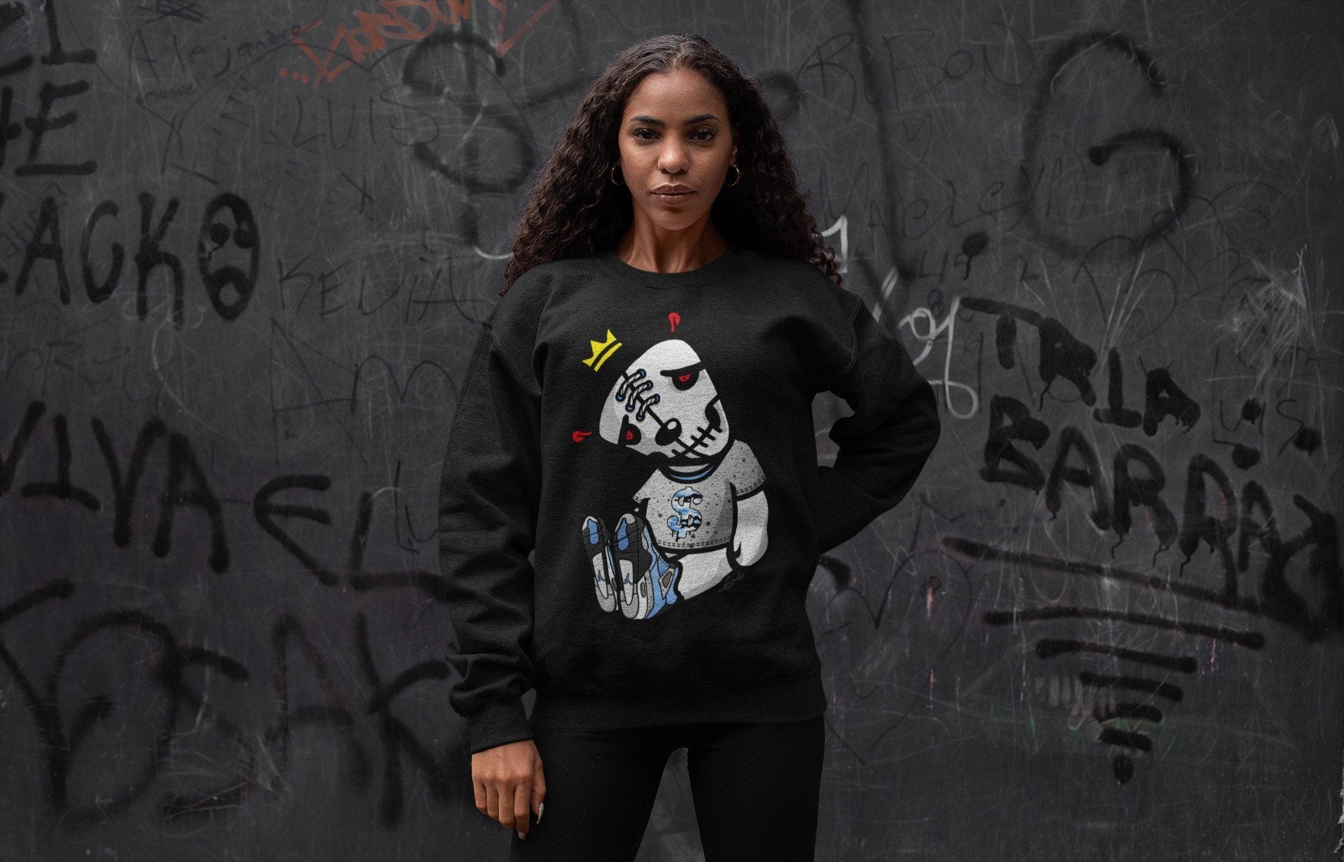 Dead Dolls Unisex Tops - Air Jordan 4 University Blue