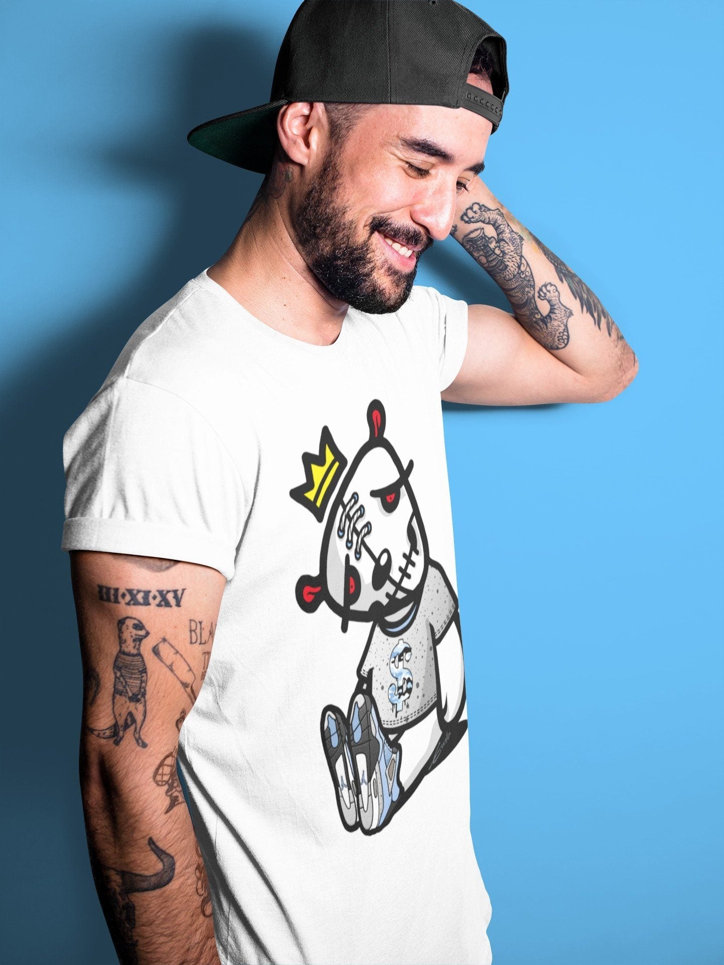 Dead Dolls Unisex Tops - Air Jordan 4 University Blue