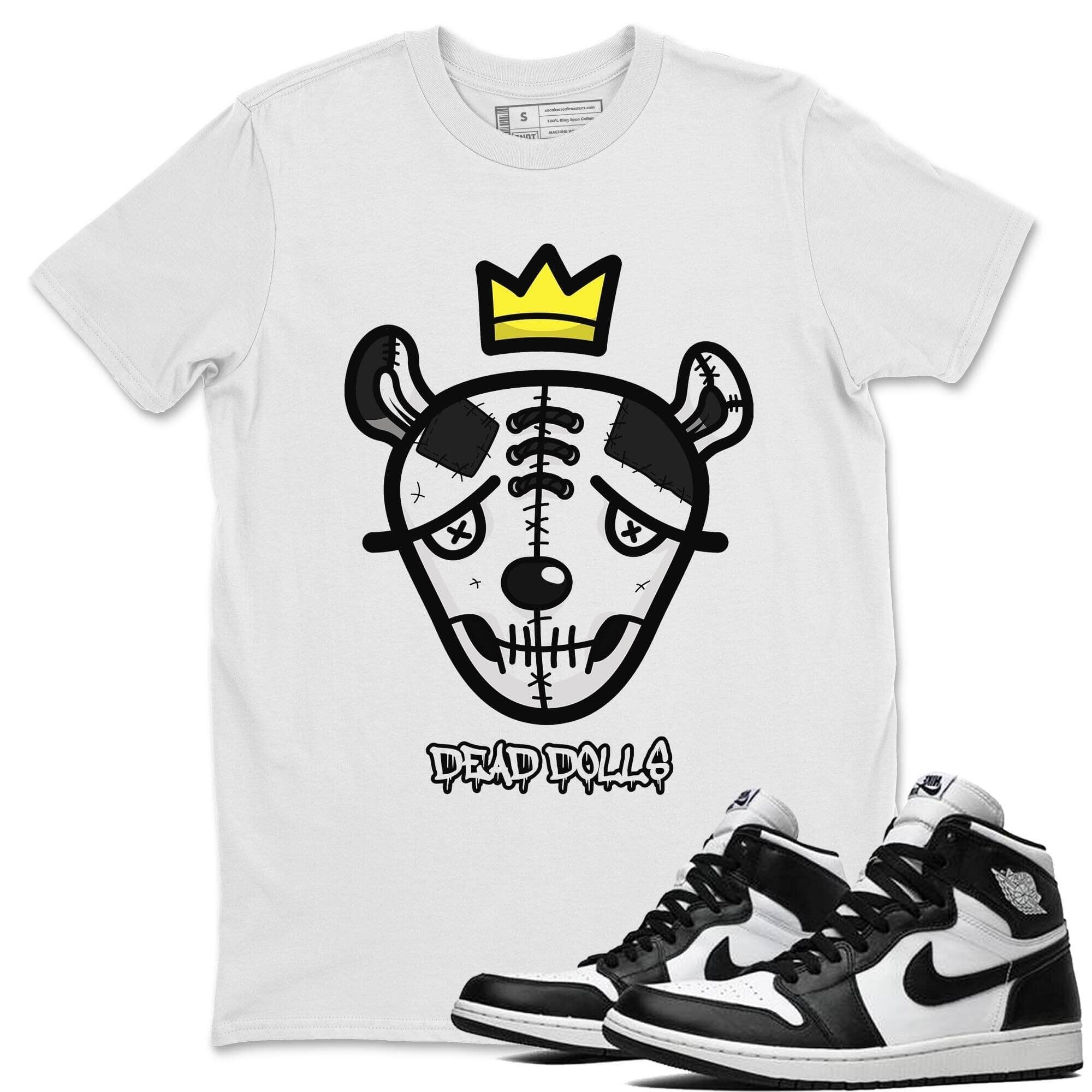 Dead Dolls Face Unisex Tops - Air Jordan 1 Black White