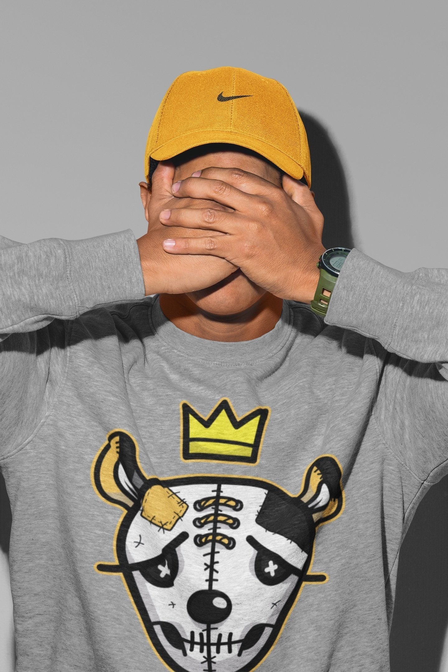 Dead Dolls Face Unisex Tops - Air Jordan 1 Pollen