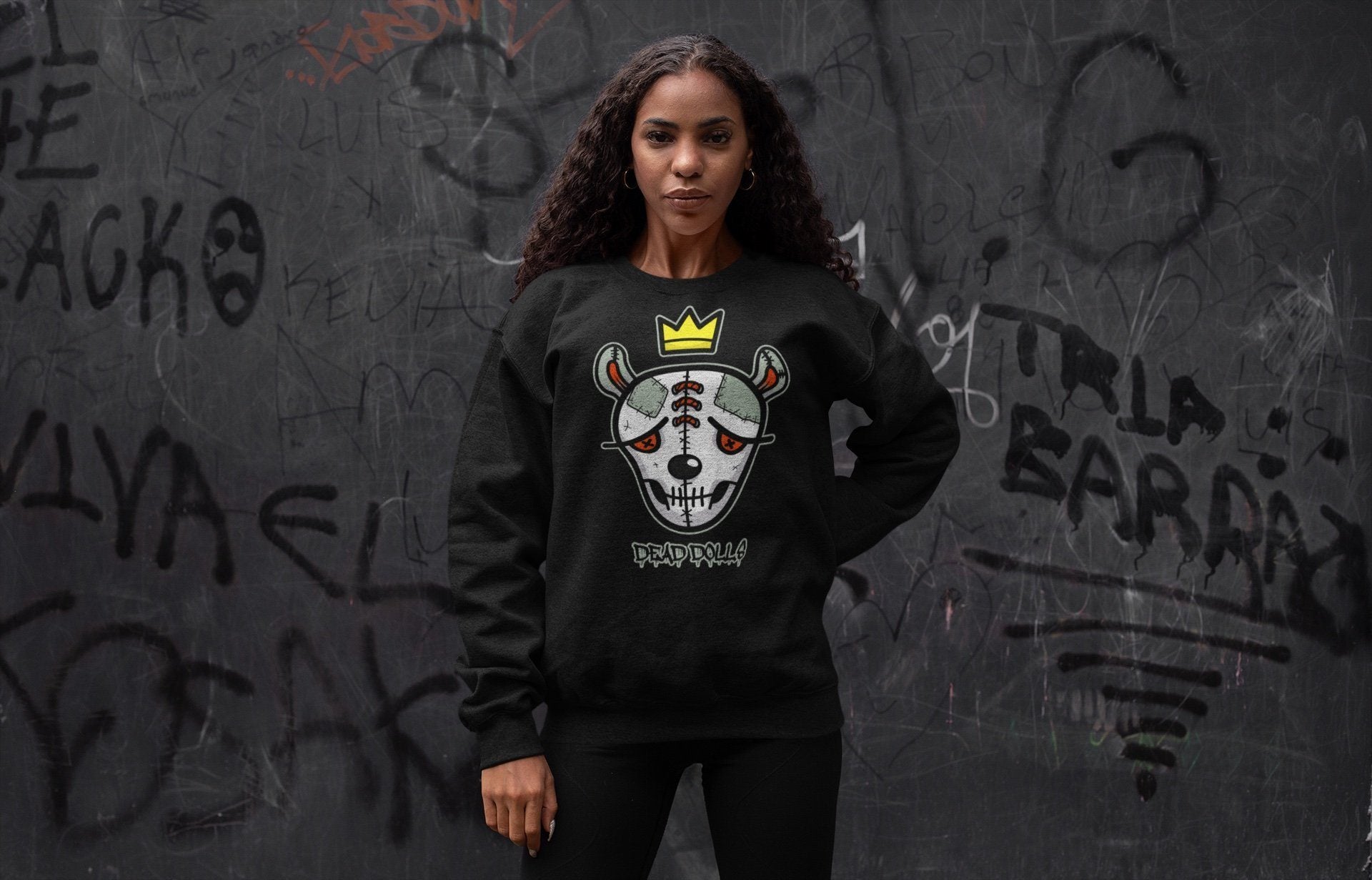 Dead Dolls Face Unisex Tops - Air Jordan 1 Seafoam