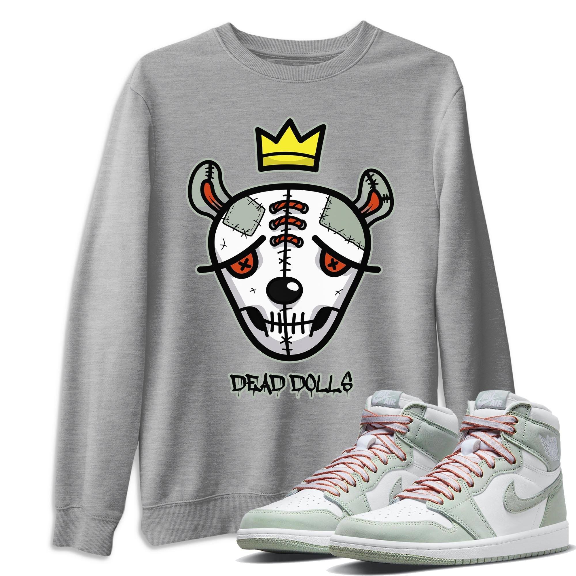 Dead Dolls Face Unisex Tops - Air Jordan 1 Seafoam