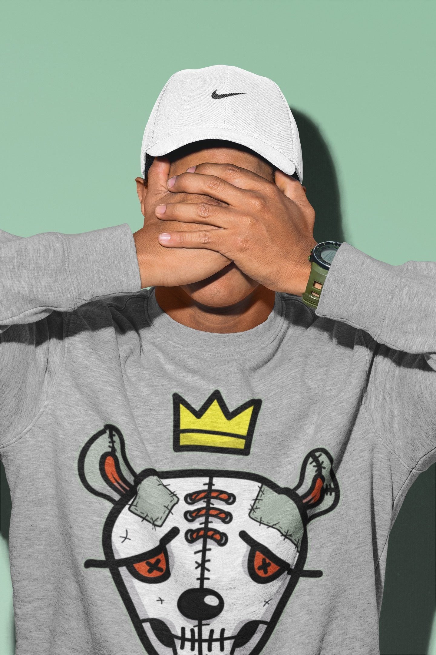 Dead Dolls Face Unisex Tops - Air Jordan 1 Seafoam