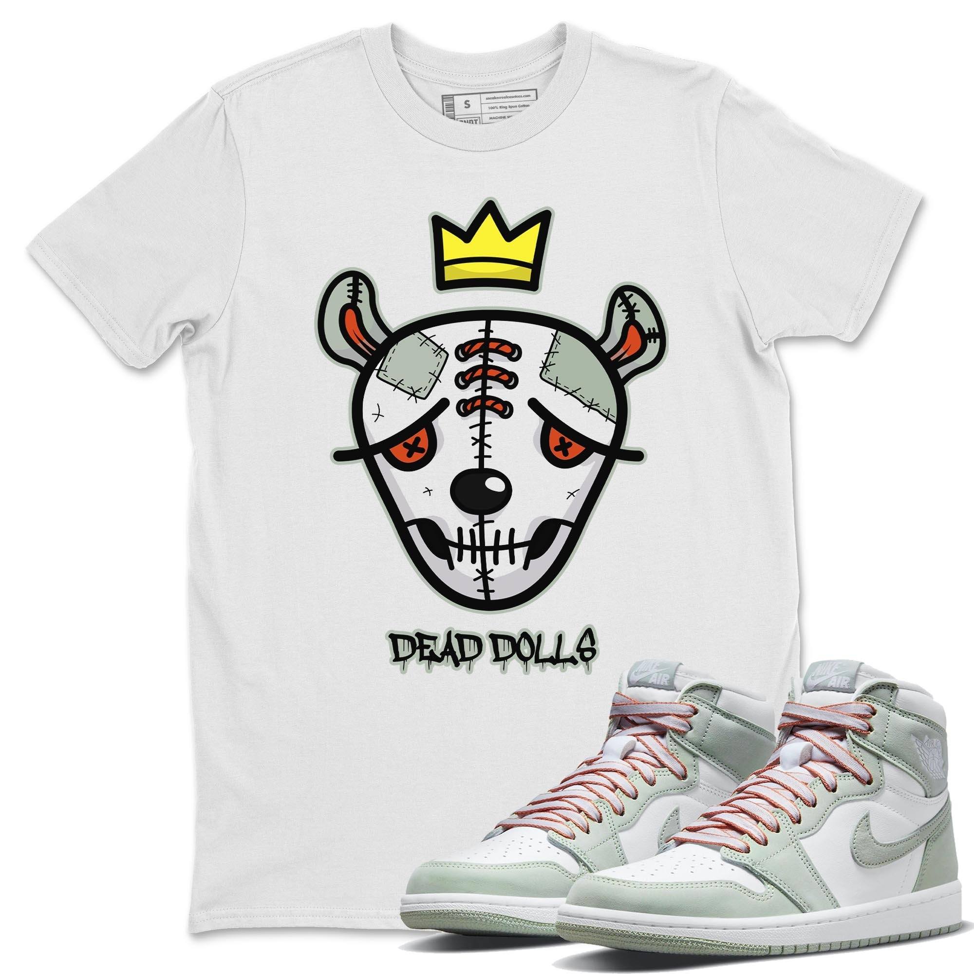 Dead Dolls Face Unisex Tops - Air Jordan 1 Seafoam