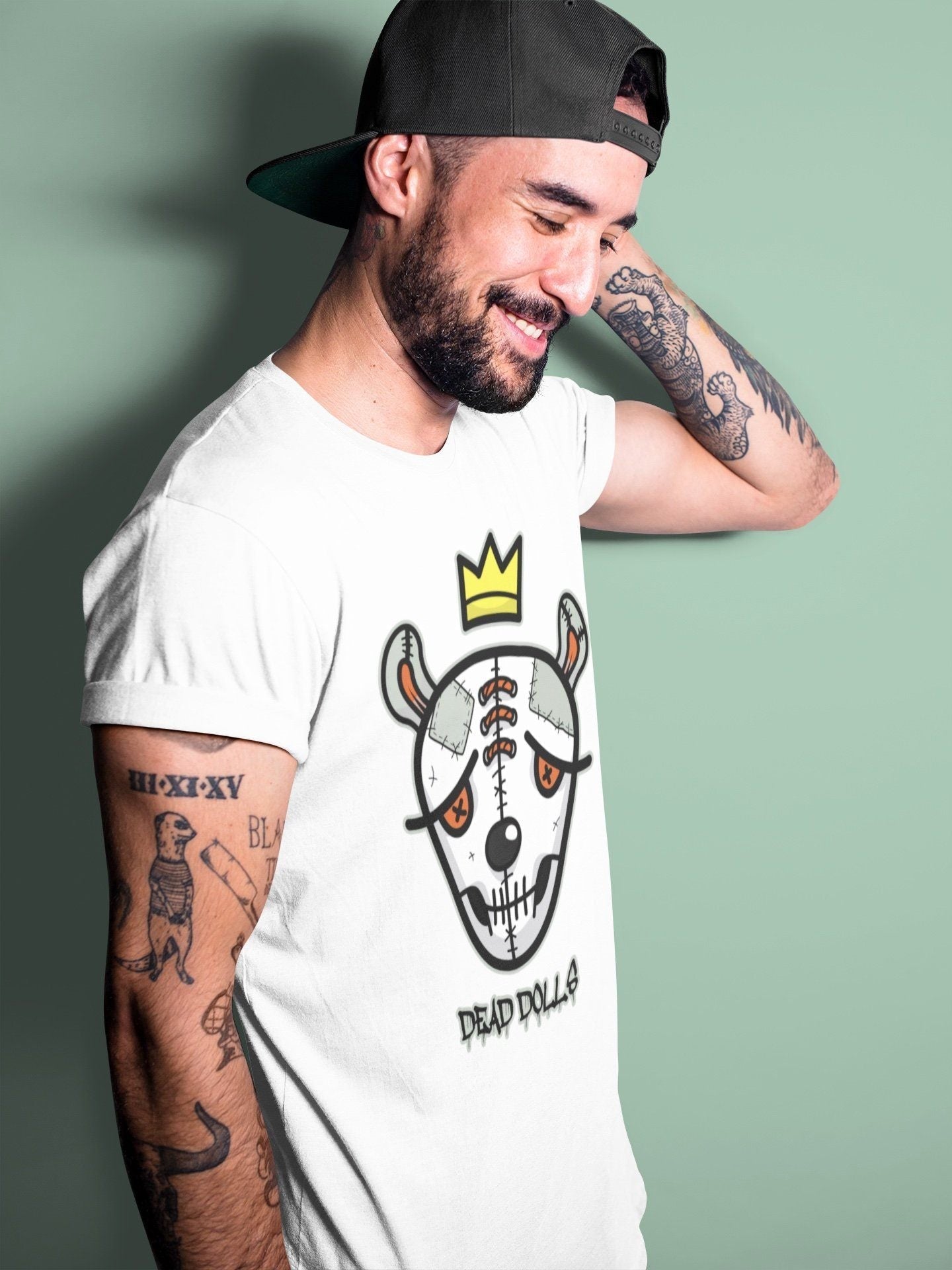 Dead Dolls Face Unisex Tops - Air Jordan 1 Seafoam