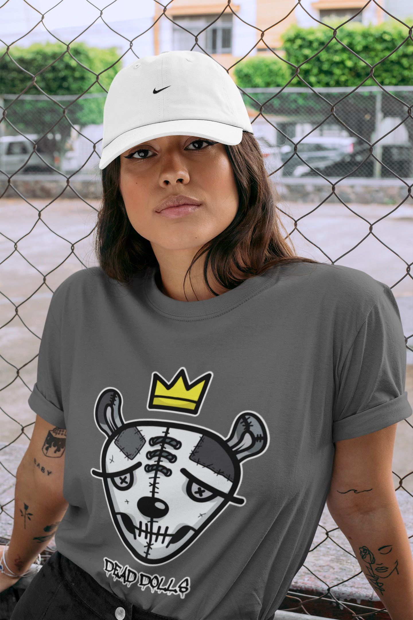 Dead Dolls Face Unisex Tops - Air Jordan 1 Shadow 2.0