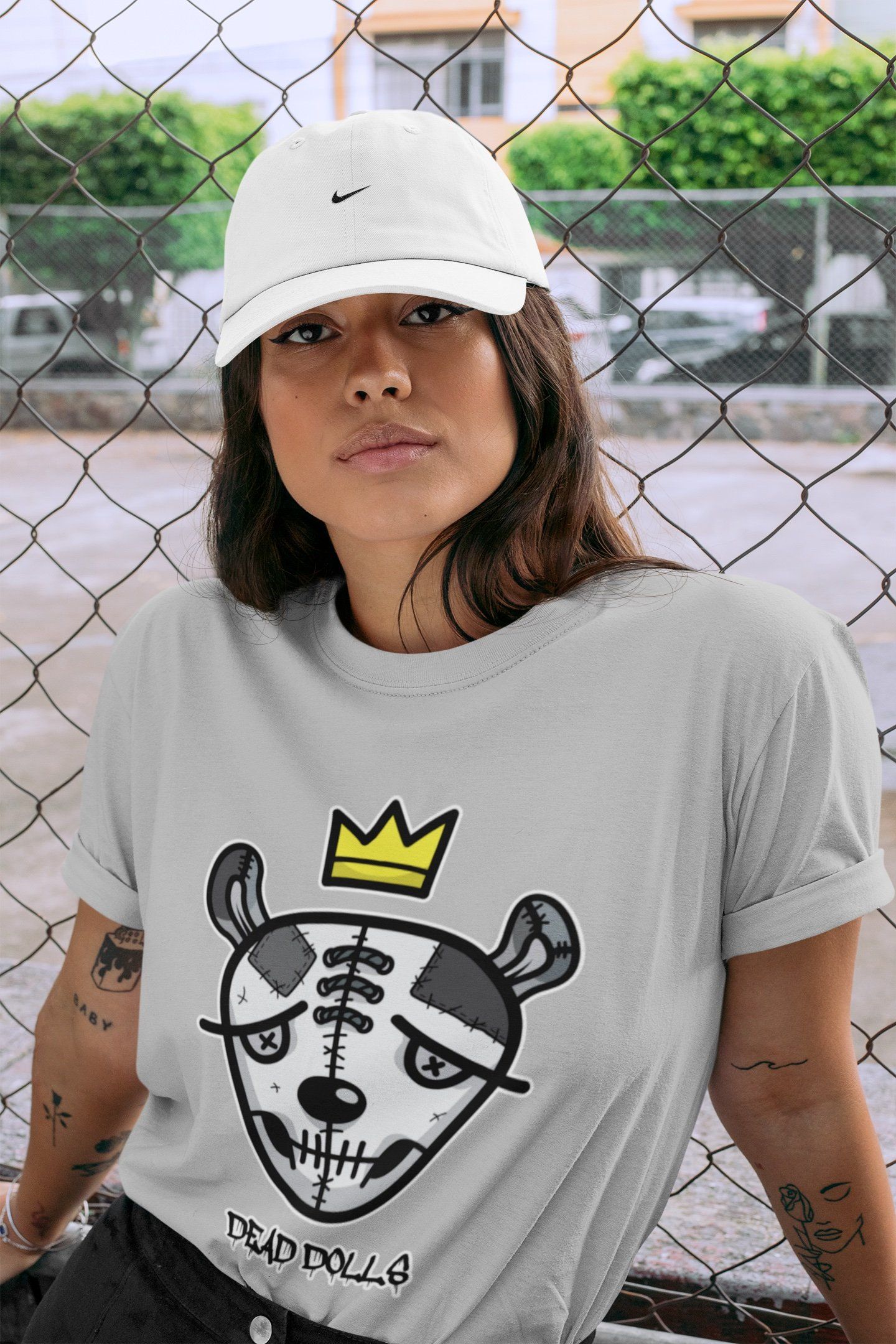 Dead Dolls Face Unisex Tops - Air Jordan 1 Shadow 2.0