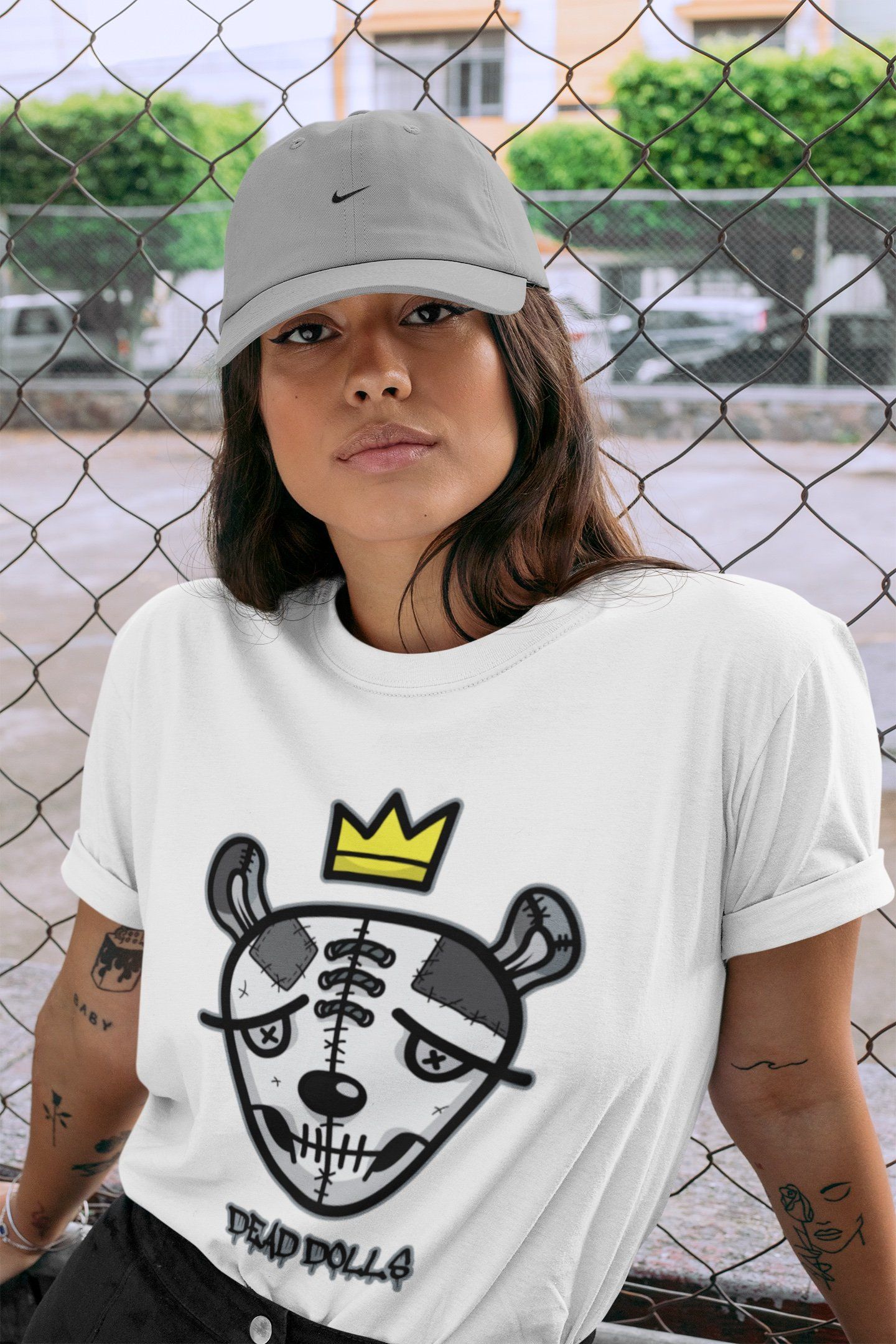 Dead Dolls Face Unisex Tops - Air Jordan 1 Shadow 2.0