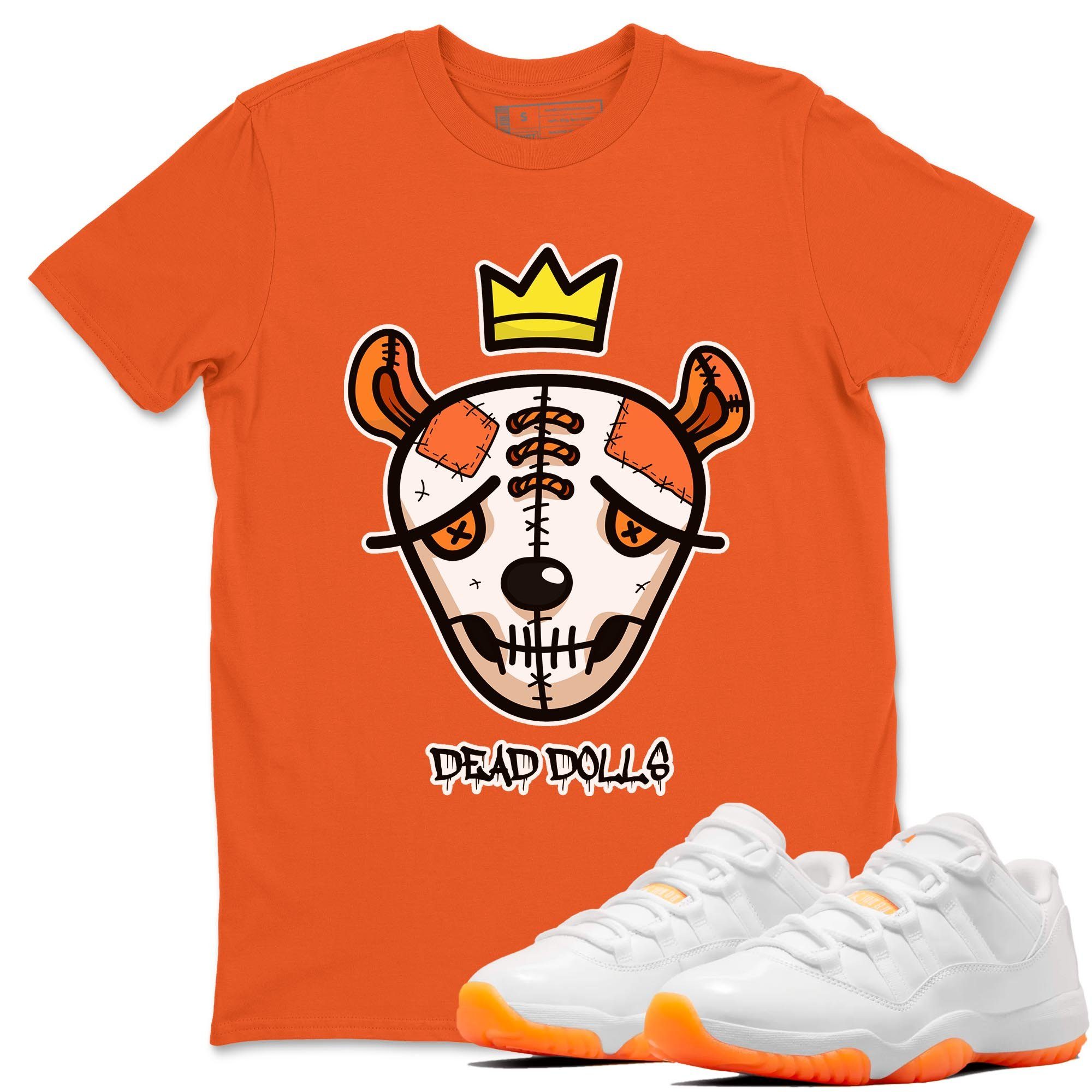 Dead Dolls Face Unisex Tops - Air Jordan 11 Citrus