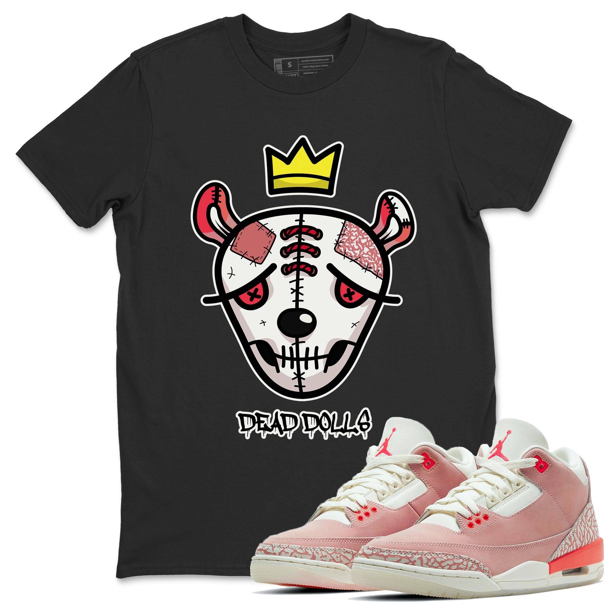 Dead Dolls Face Unisex Tops - Air Jordan 3 Rust Pink